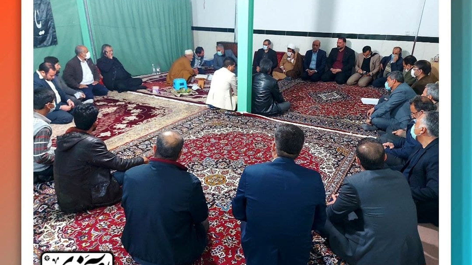 دیدار دکتر آصفری با دهیار ، اعضای شورا و تعدادی از ساکنین روستای سبز_آباد شهرستان کمیجان