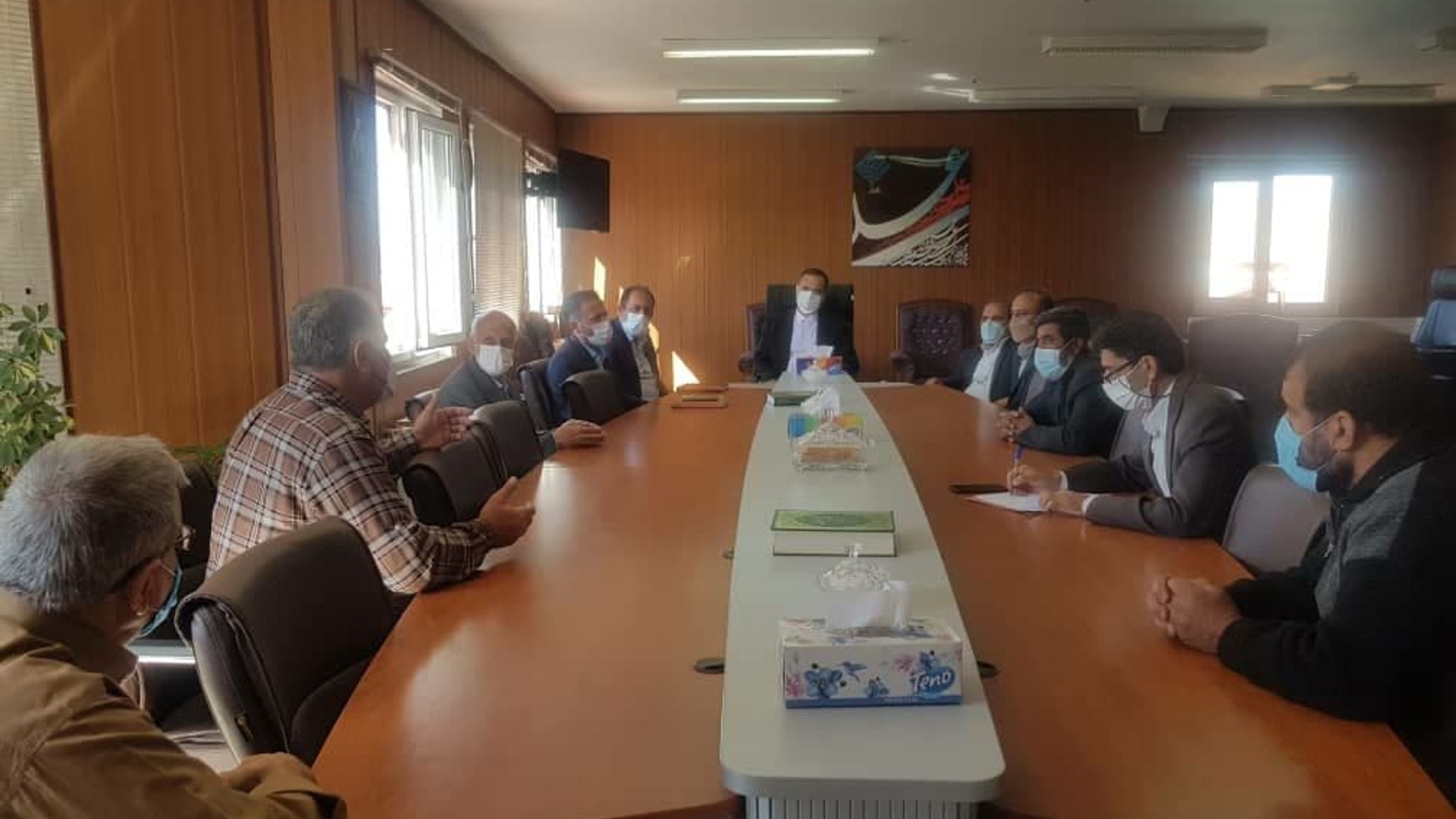 جلسه هماهنگی به منظور جانمایی چاه رزرو آب شهر تفرش در دفتر حاج علی بیگی فرماندار تفرش برگزار شد.