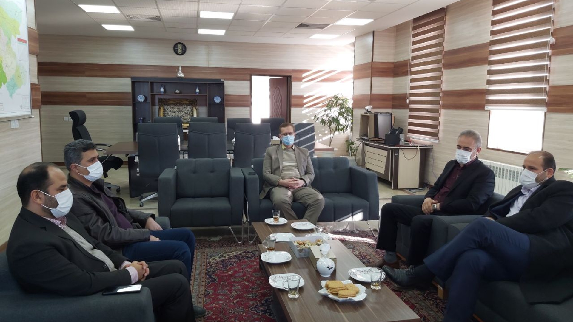 دیدار سمیعی مدیرعامل شرکت گاز استان با فراهانی سرپرست فرمانداری شهرستان آشتیان