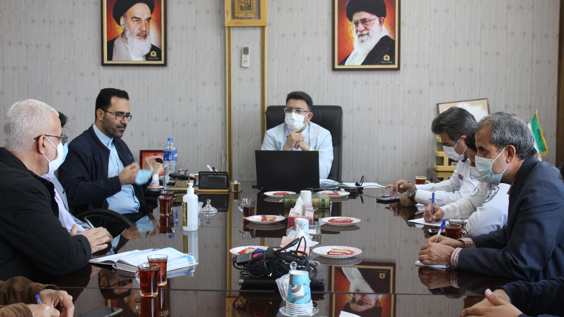 جلسه با رئیس دانشگاه علوم پزشکی استان