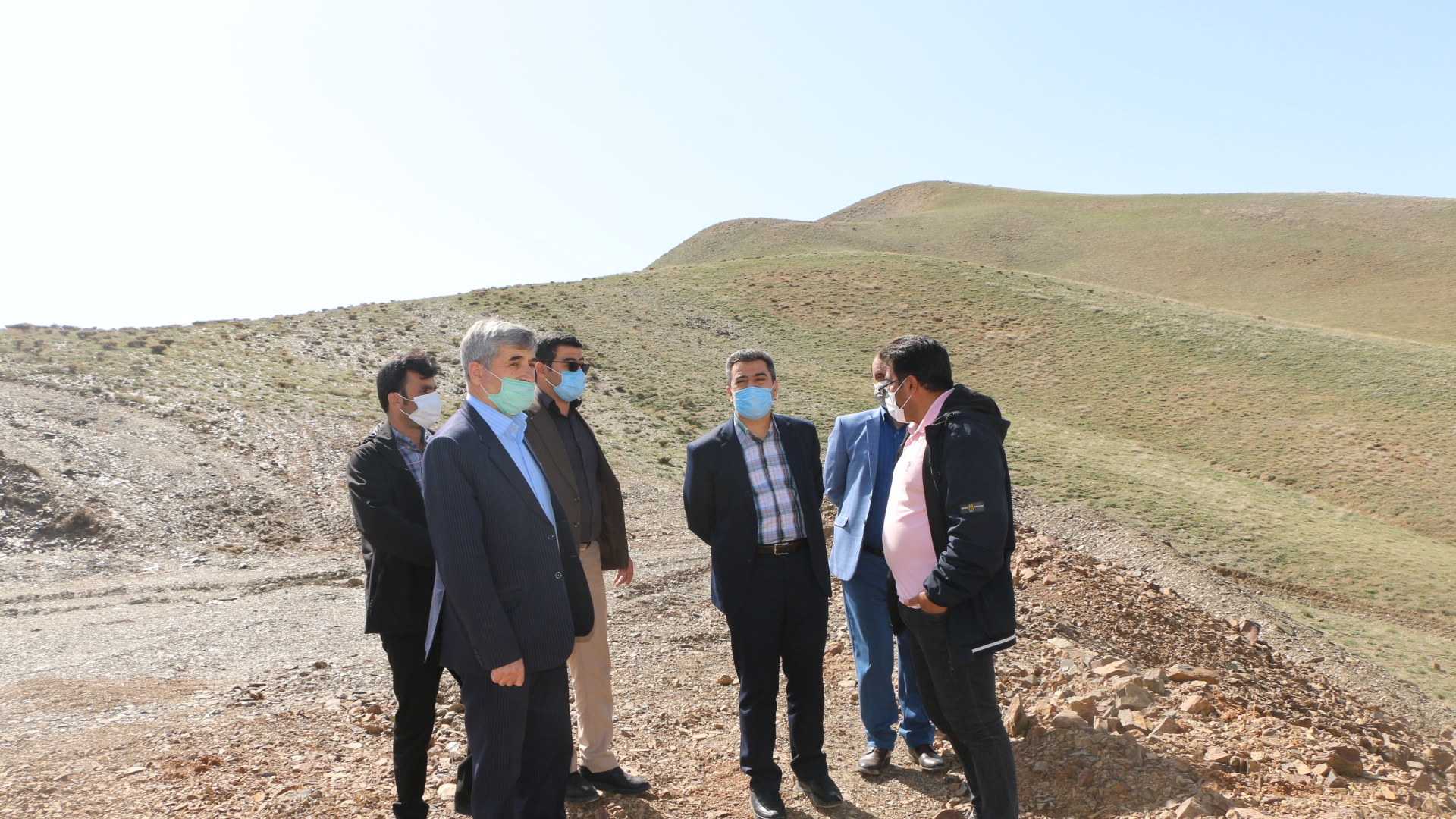 بازدید از معدن مس در اراضی روستای ده حسین