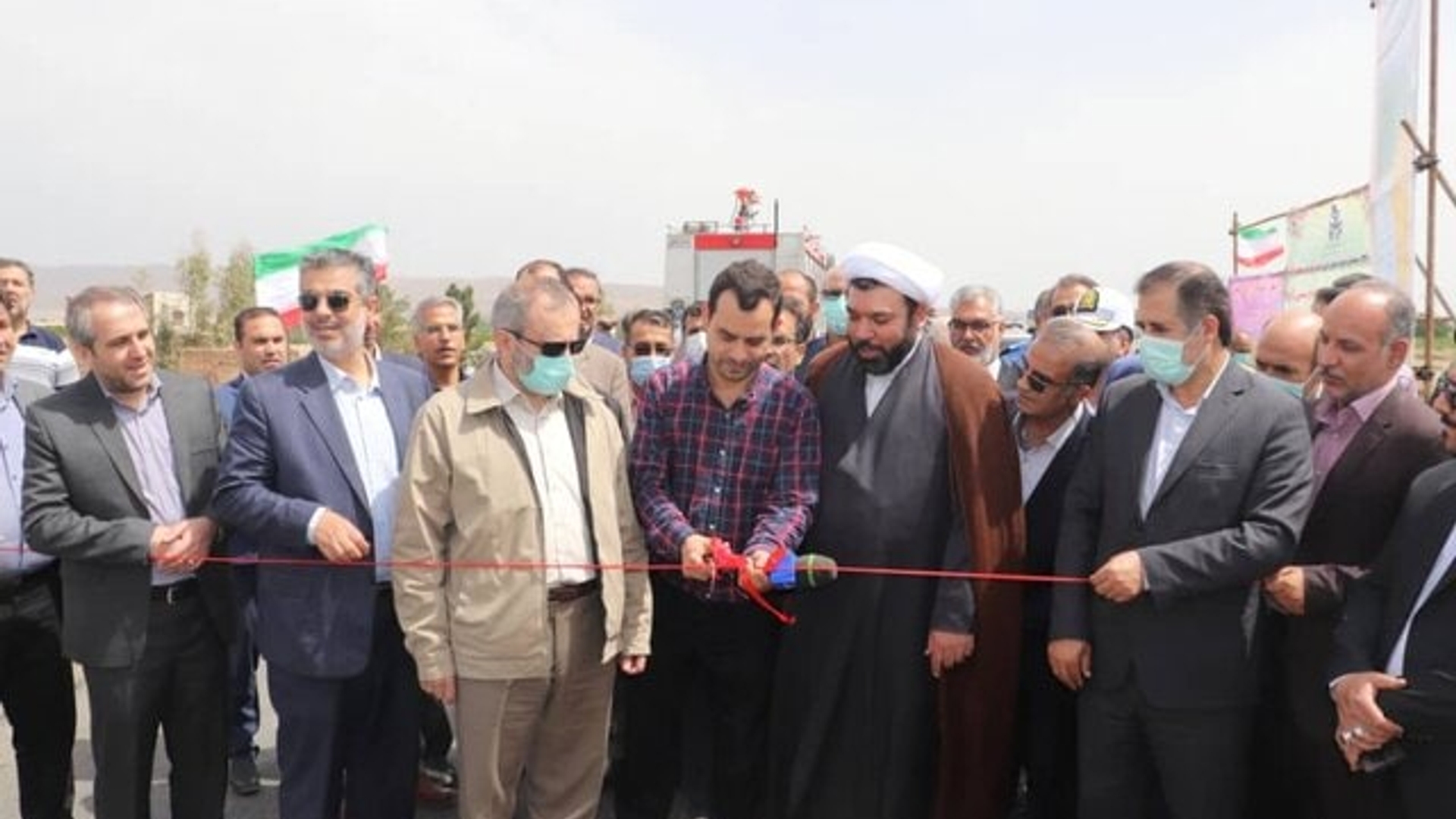 افتتاح بهره برداری از پل هفت دهنه شهرستان ساوه