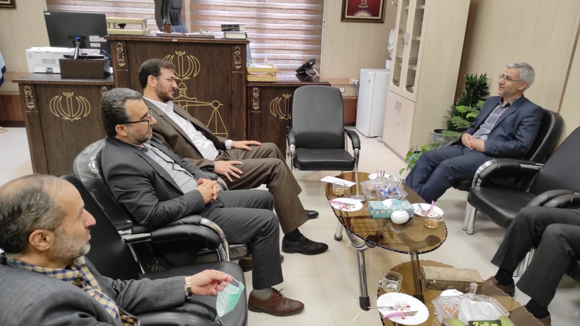 فرماندار با رئیس دادگستری و دادستان عمومی و انقلاب خمین دیدار کرد