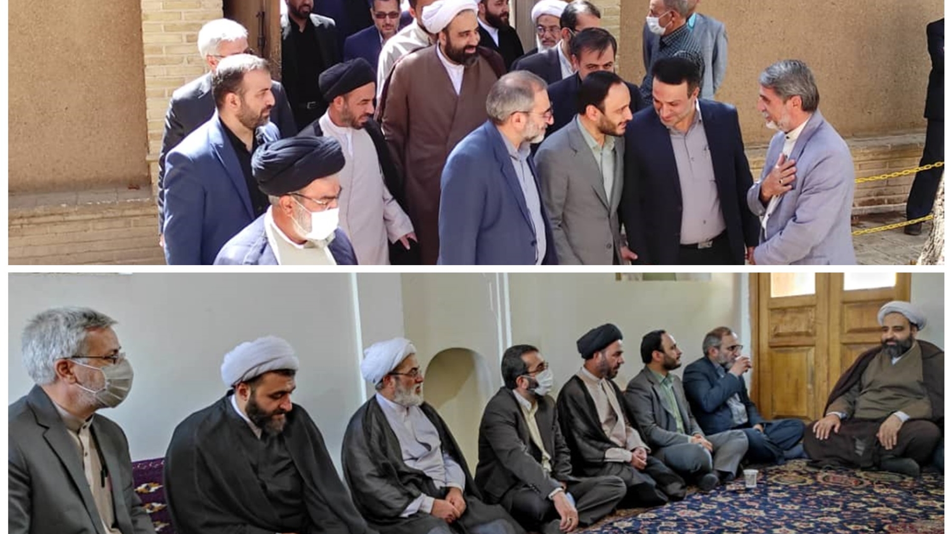 سخنگو و رئیس شورای اطلاع رسانی دولت از بیت قدیمی حضرت امام در خمین بازدید کرد
