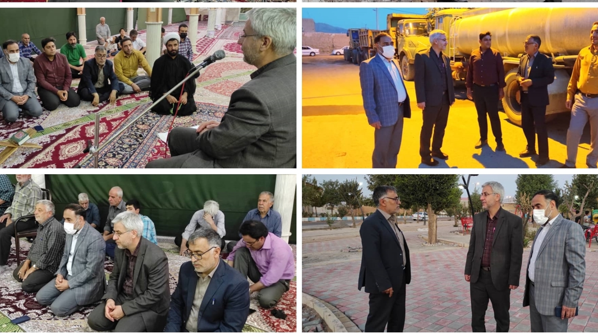 فرماندار از روستای رباط مراد شهرستان خمین بازدید کرد.