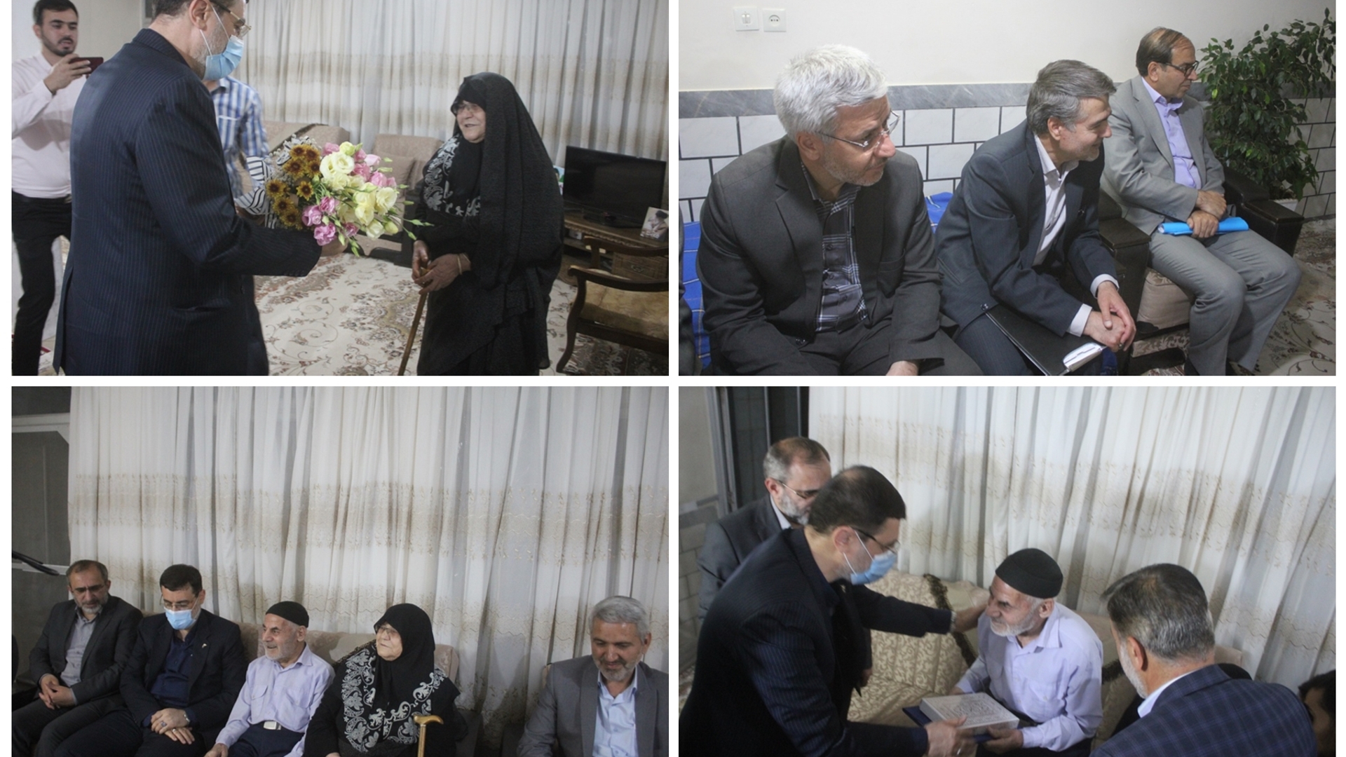 رئیس بنیاد شهید و امور ایثارگران کشور با خانواده معظم شهیدان دالایی در خمین دیدار کرد