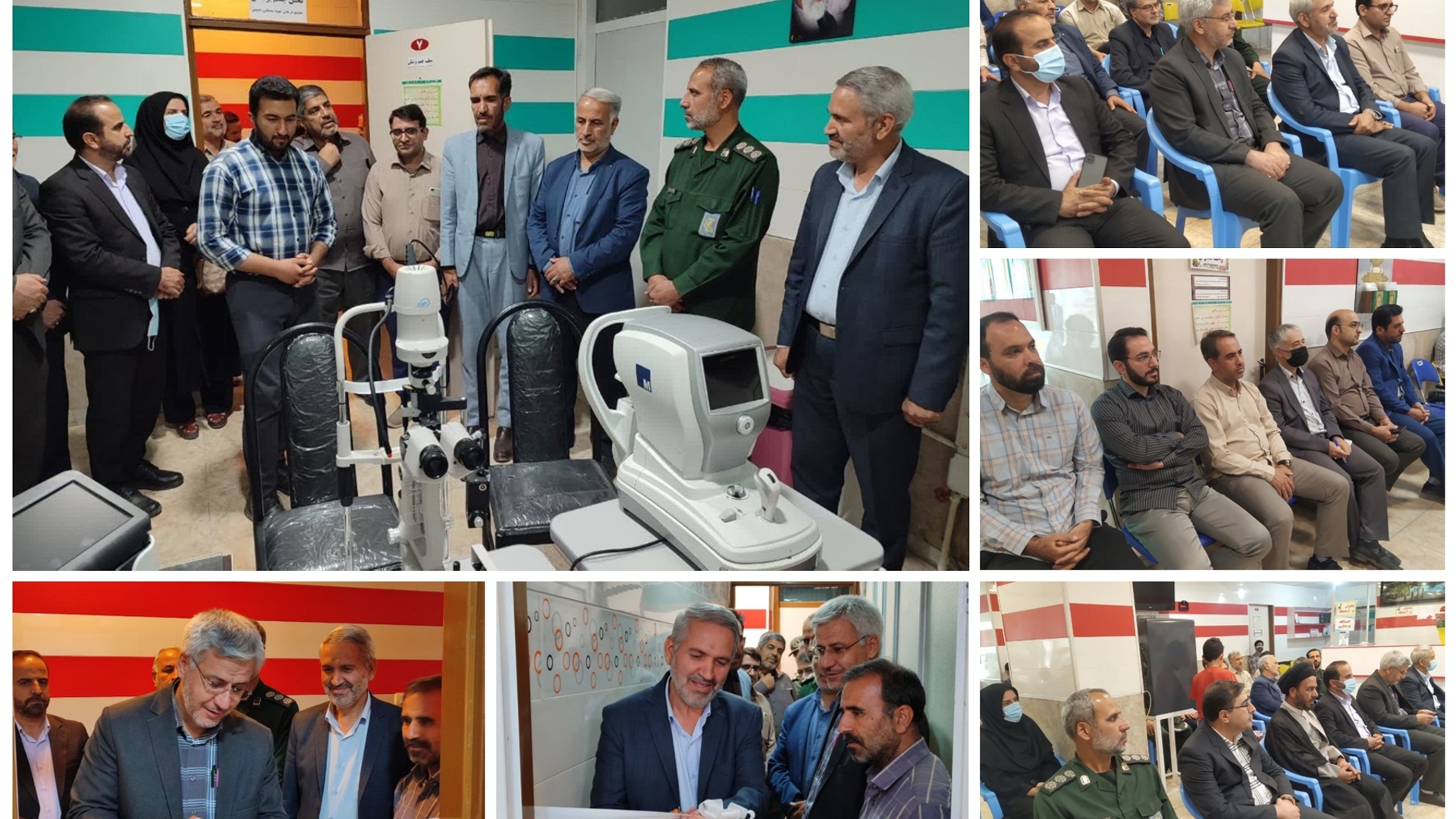 مرکز سونوگرافی و چشم پزشکی درمانگاه شهید مصطفی خمینی شهرستان خمین افتتاح شد