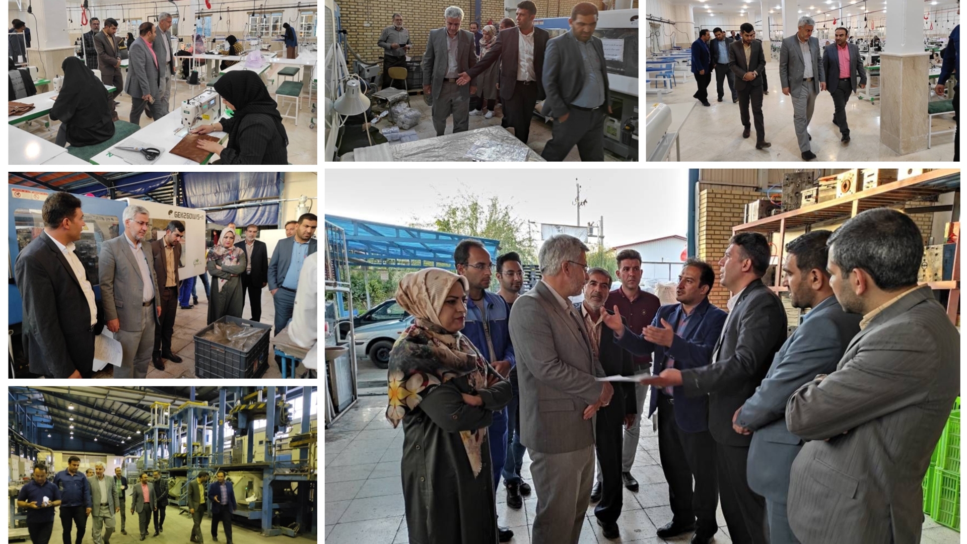 فرماندار از تعدادی از واحدهای تولیدی شهرستان خمین بازدید کرد