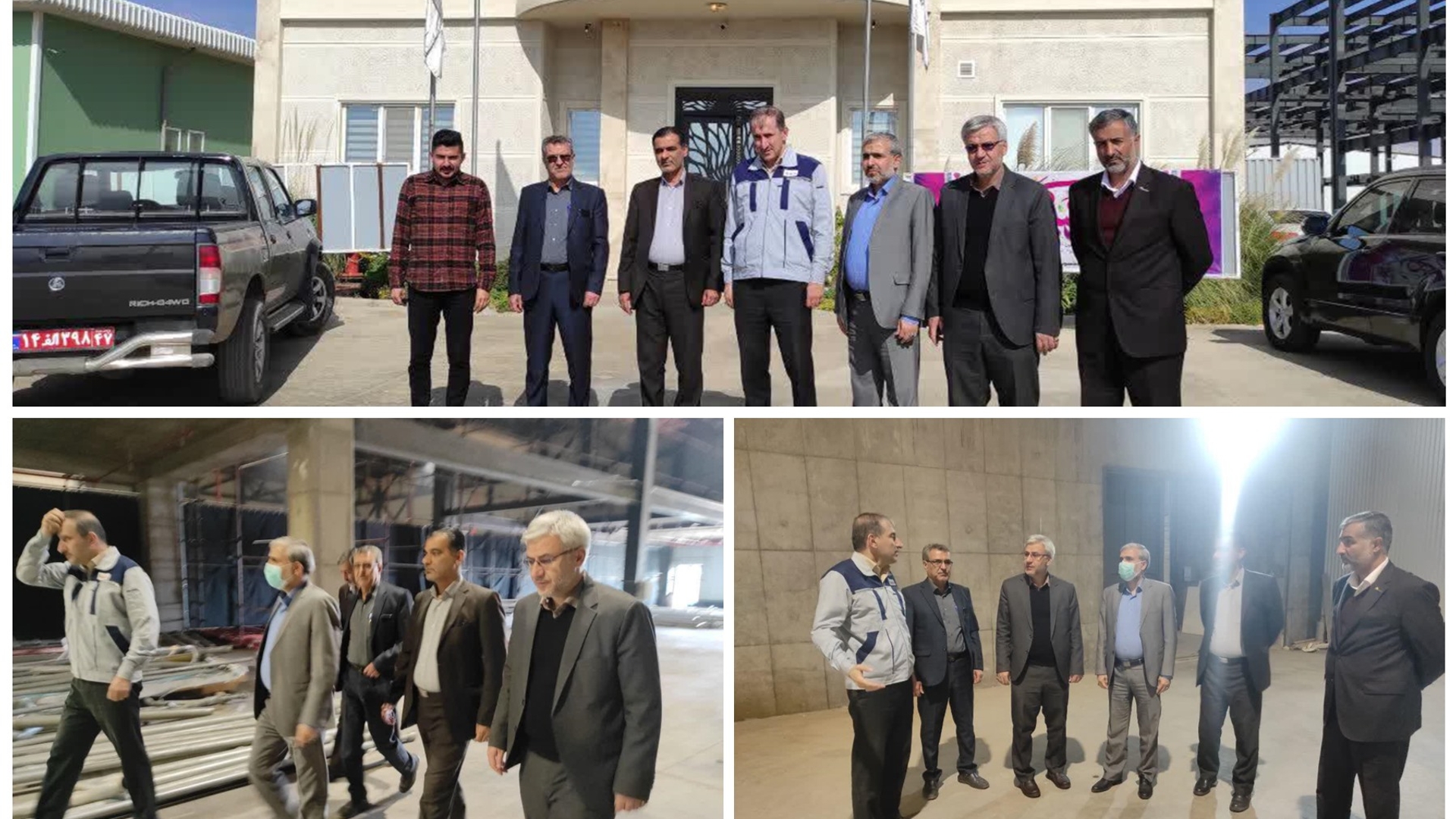 فرماندار و رئیس سازمان بازرسی استان از شرکت مانا انرژی پاک شهرستان خمین بازدید کردند