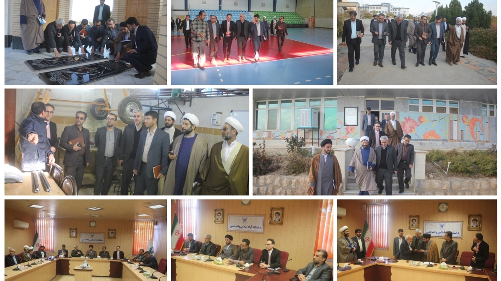 فرماندار و تعدادی از مسئولان شهرستان از دانشگاه آزاد خمین بازدید کردند