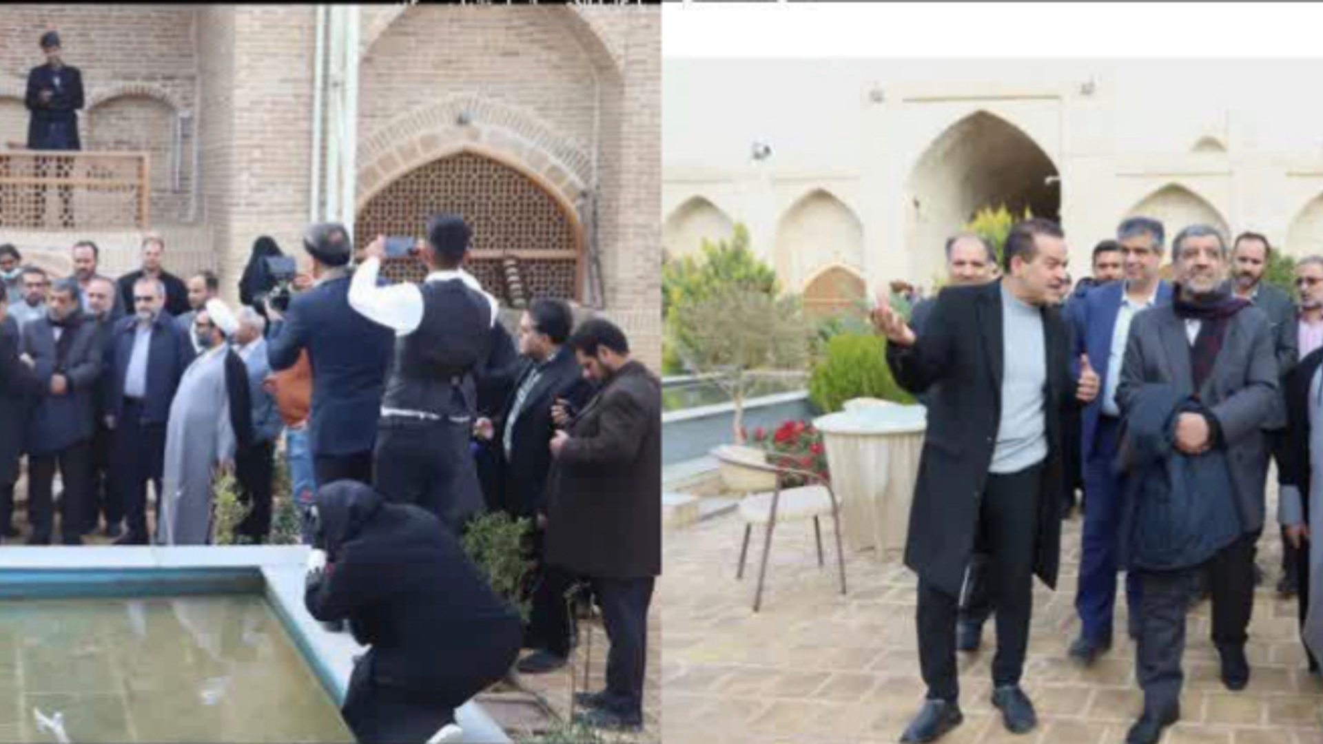 عزت الله ضرغامی وزیر میراث فرهنگی ، گردشگری و صنایع دستی در شهرستان دلیجان حضور یافت