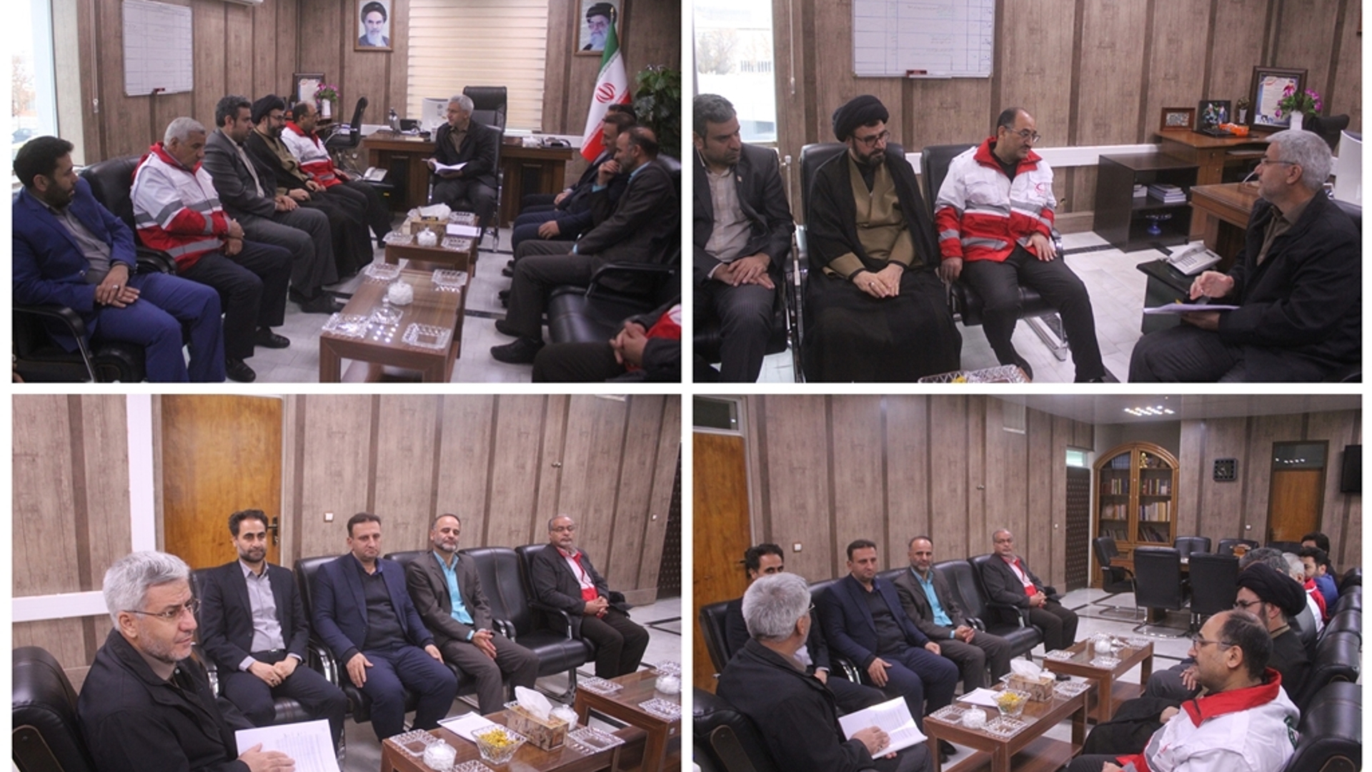 نشست مدیر عامل جمعیت هلال احمر استان با فرماندار شهرستان خمین برگزار شد.