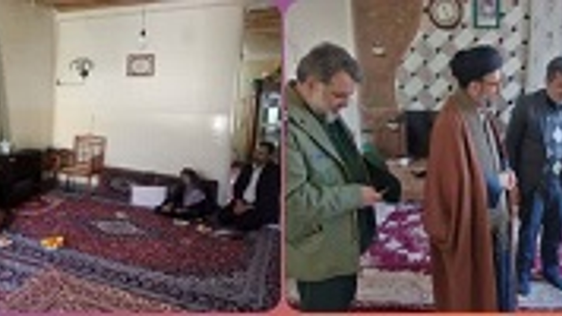 فرماندار شهرستان شازند با خانواده شهدا در شهر شازند دیدارو گفتگو نمودند .