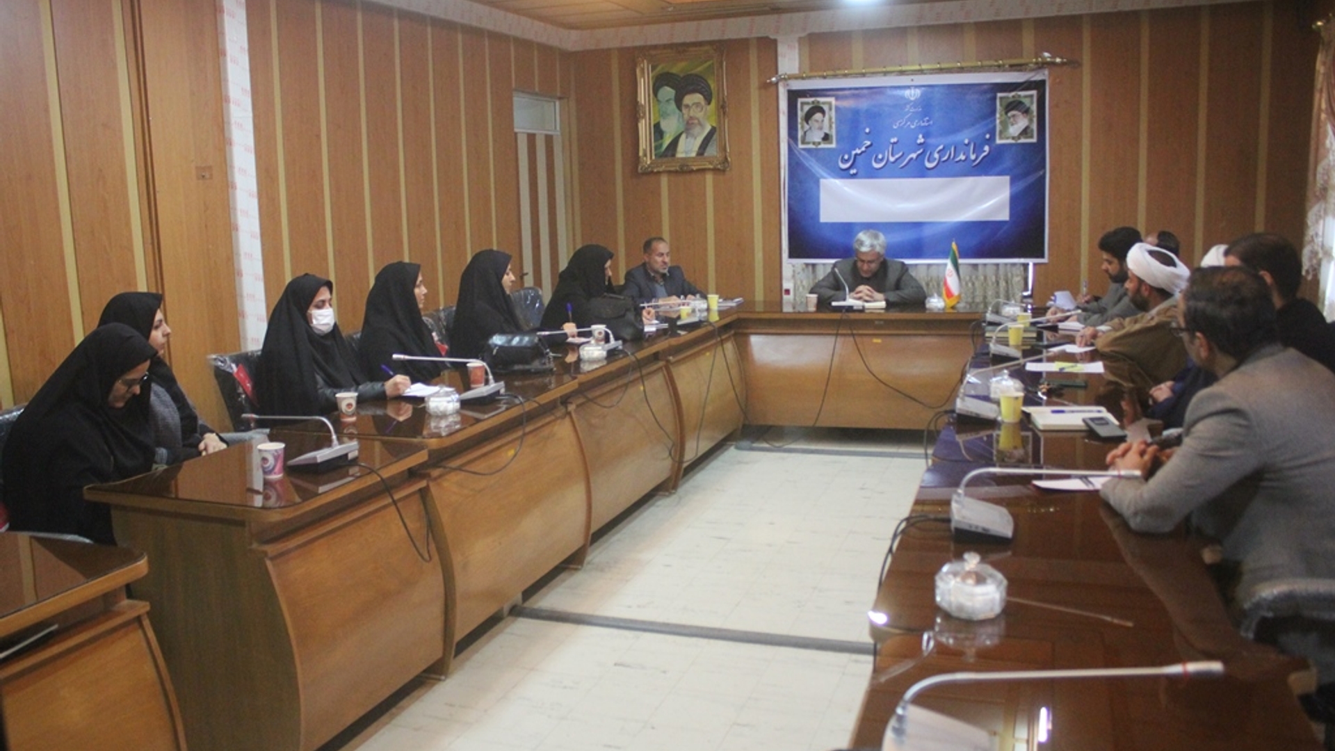 ششمین جلسه قرارگاه عفاف و حجاب در شهرستان خمین برگزار شد