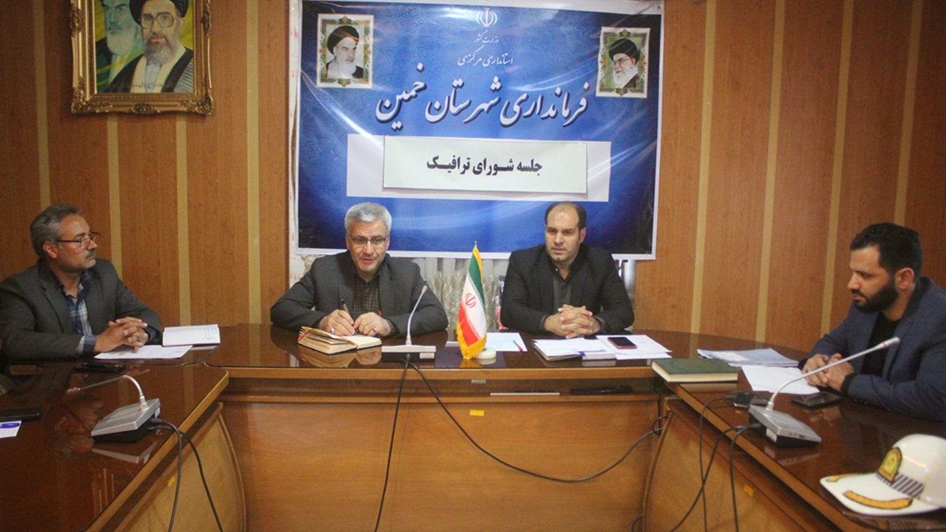 جلسه مشترک شورای ترافیک و کمیسیون حفاری شهرستان خمین برگزار شد