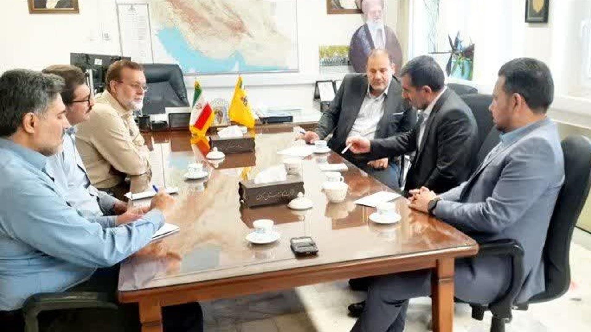 دیدار فرماندار با مدیرعامل شرکت گاز استان مرکزی
