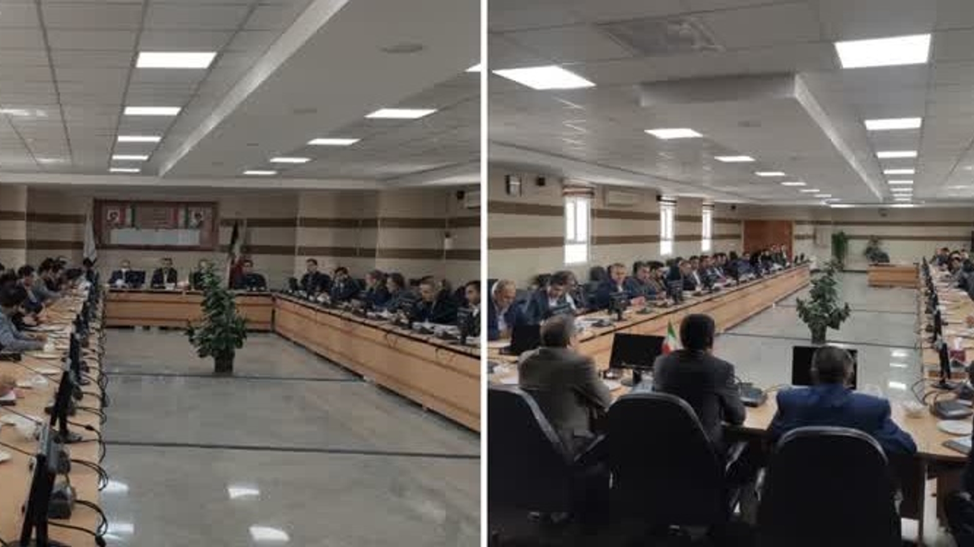 جلسه مشترک فرمانداری شهرستانهای زرندیه و ساوه در خصوص برگزاری انتخابات