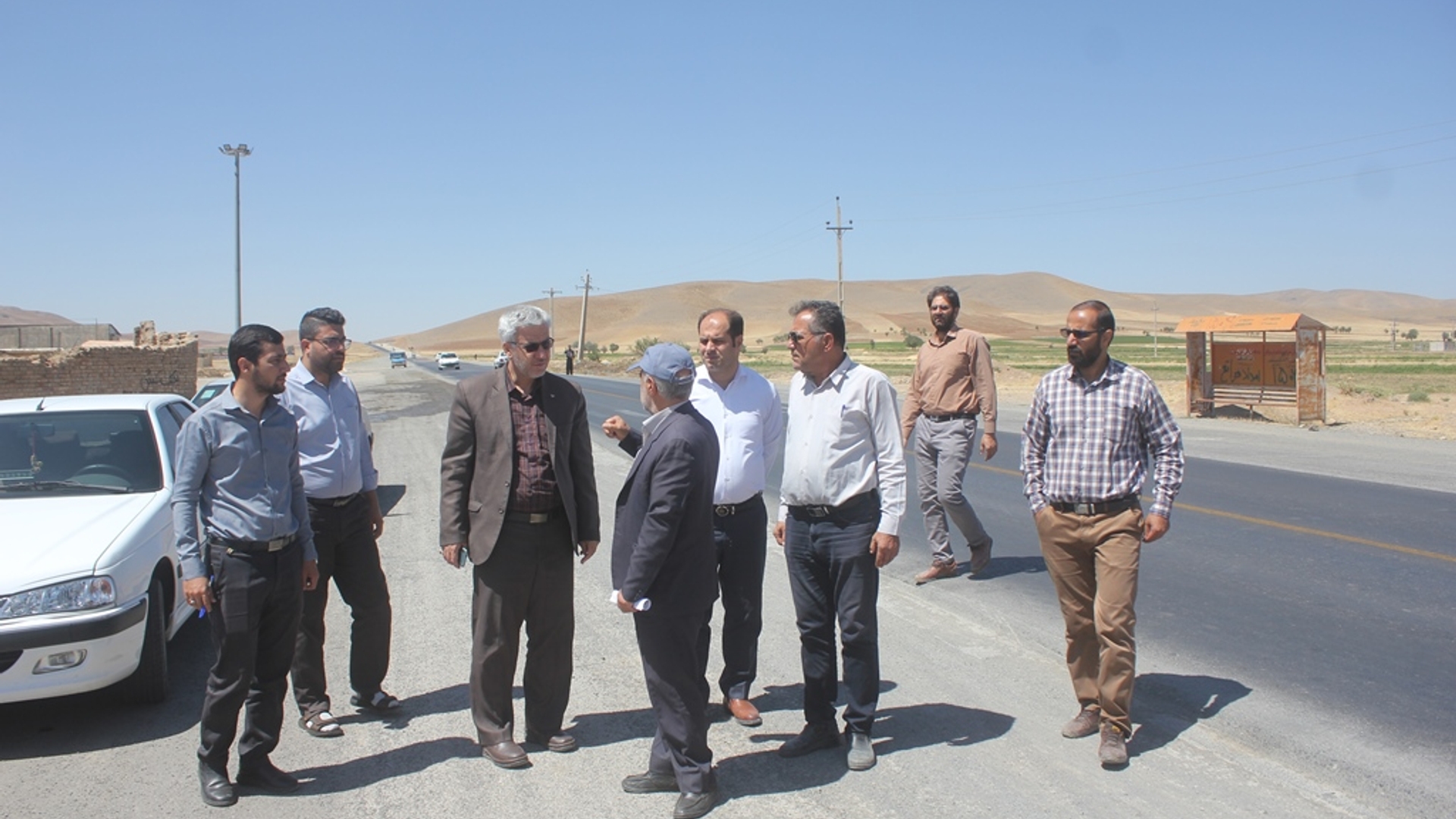 فرماندار از تعدادی از پروژه های حوزه راه وشهرسازی شهرستان خمین بازدید کرد