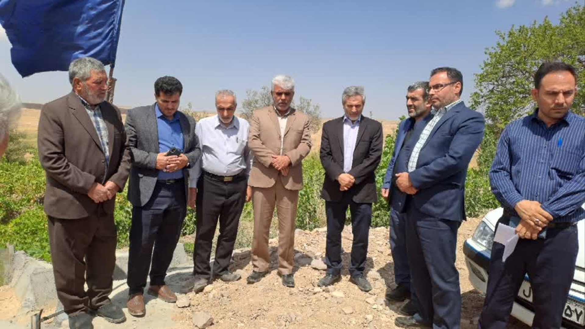 افتتاح و بهره برداری پروژه کانال آبرسانی کشاورزی باغات روستای علیشار