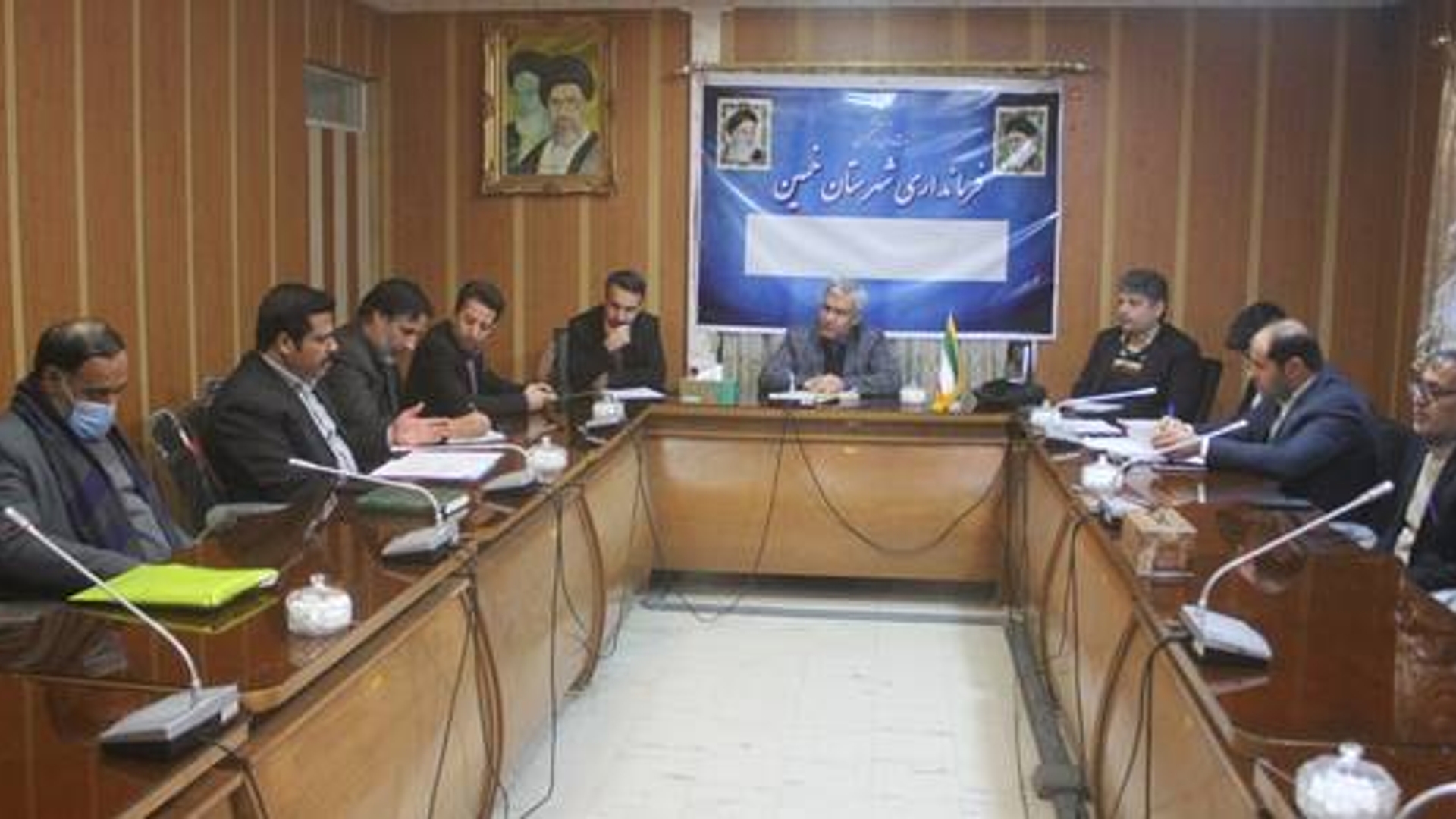 جلسه هماهنگی ساماندهی وضعیت آنتن دهی شعب اخذ رای شهرستان خمین
