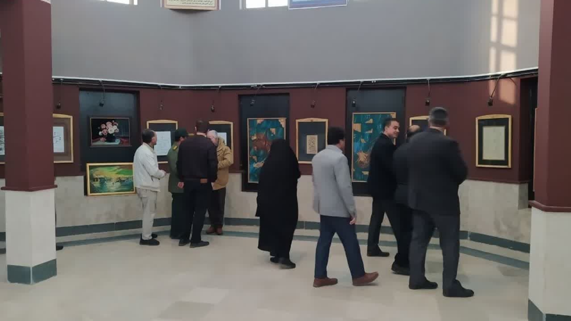 افتتاح نمایشگاه هنرهای تجسمی فجر شهرستان تفرش