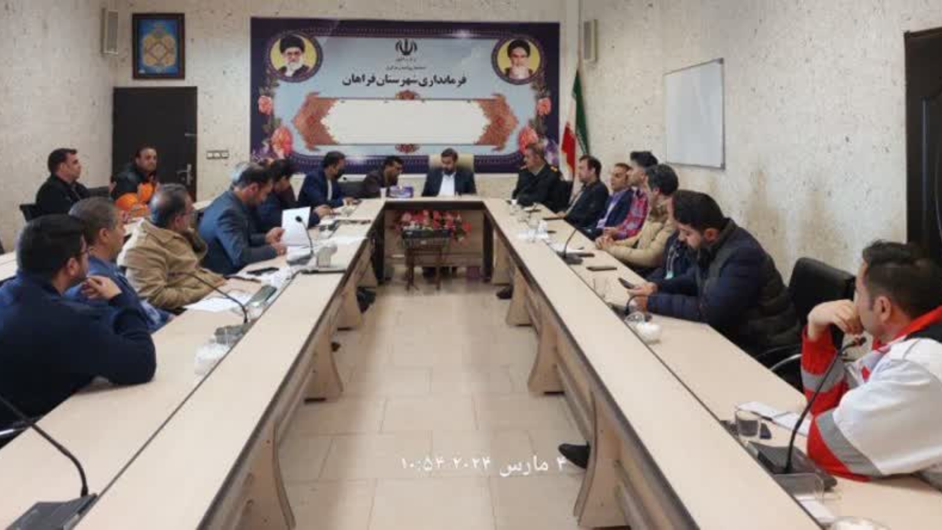 جلسه ستاد اجرایی خدمات سفر شهرستان فراهان ویژه نوروز ۱۴۰۳