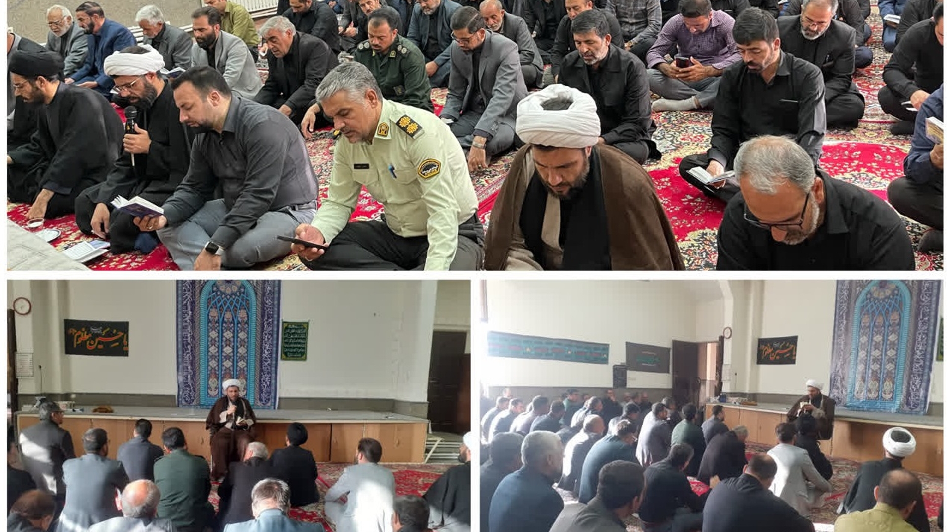 مراسم عزاداری و قرائت زیارت عاشورای حسینی(ع) در محل فرمانداری شهرستان کمیجان برگزار گردید