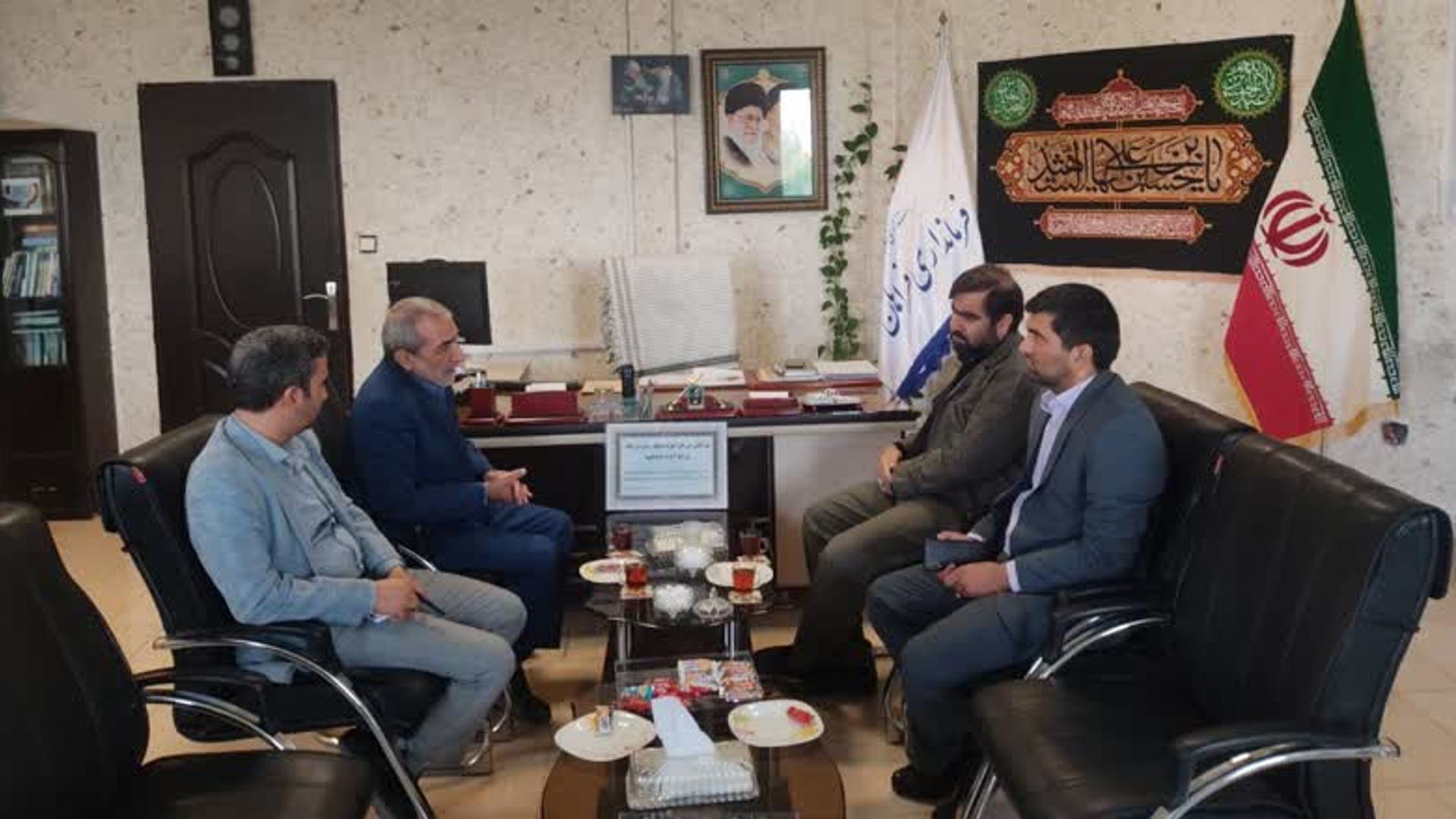 دیدار مدیرکل دامپزشکی استان مرکزی با آقازیارتی فرماندار فراهان