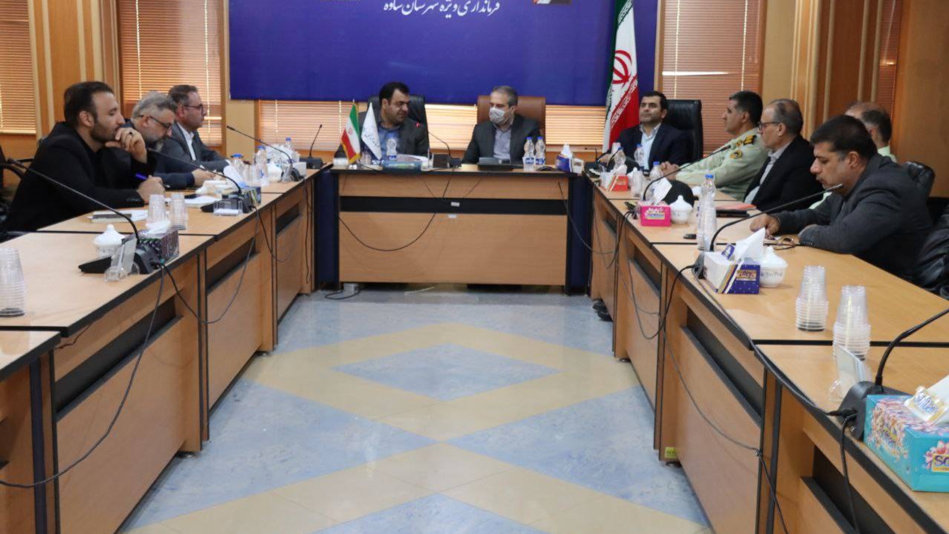 حضور اکبری دبیر کمیسیون مبارزه با قاچاق کالا و ارز استان در جلسه کمیسیون شهرستان ساوه