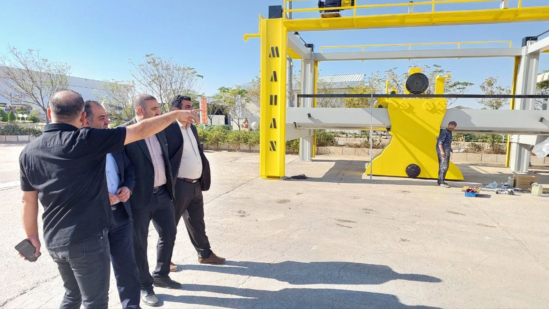 بررسی میدانی روند آماده سازی نمایشگاه بین المللی سنگ ایران