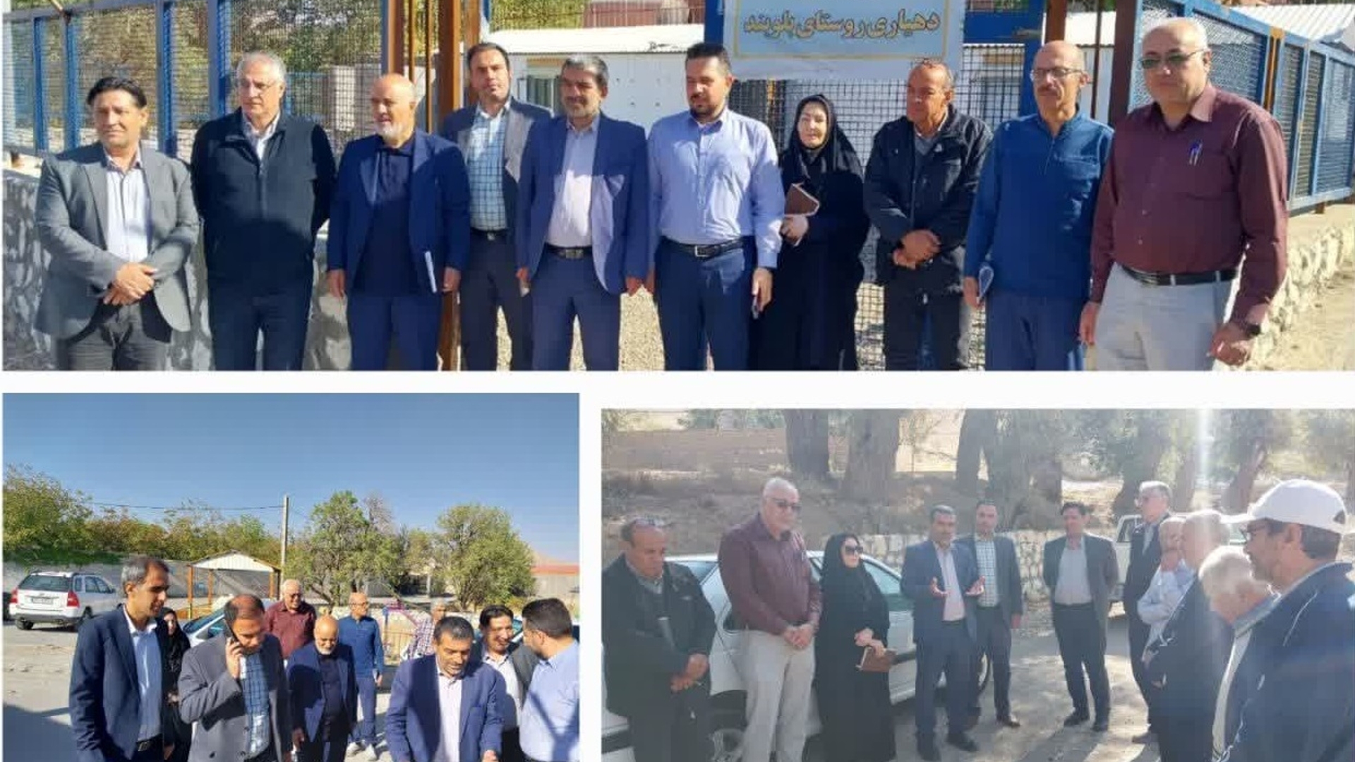 بازدید فرماندار از روستای بلوبند  بررسی مسیل رودخانه