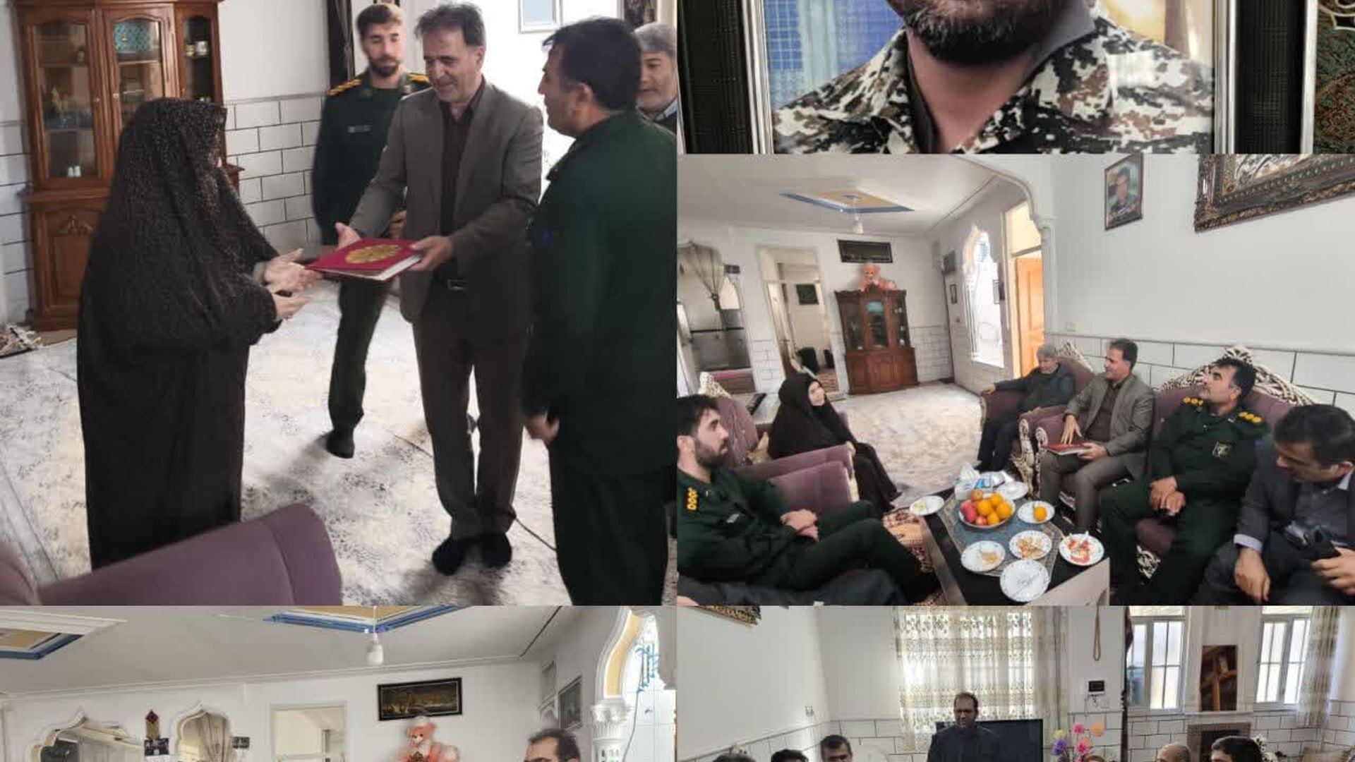 تجلیل از خانواده معظم شهید مدافع حرم سید حمید فاطمی