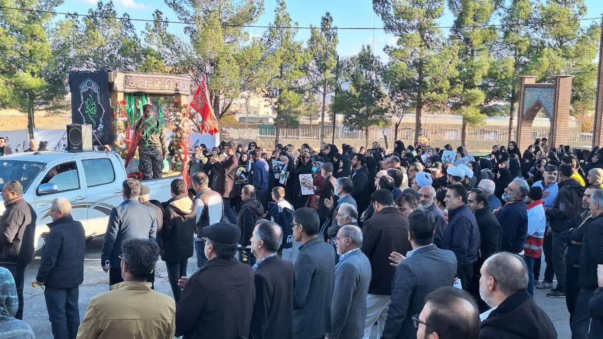 استقبال از شهید گمنام در شهرستان محلات