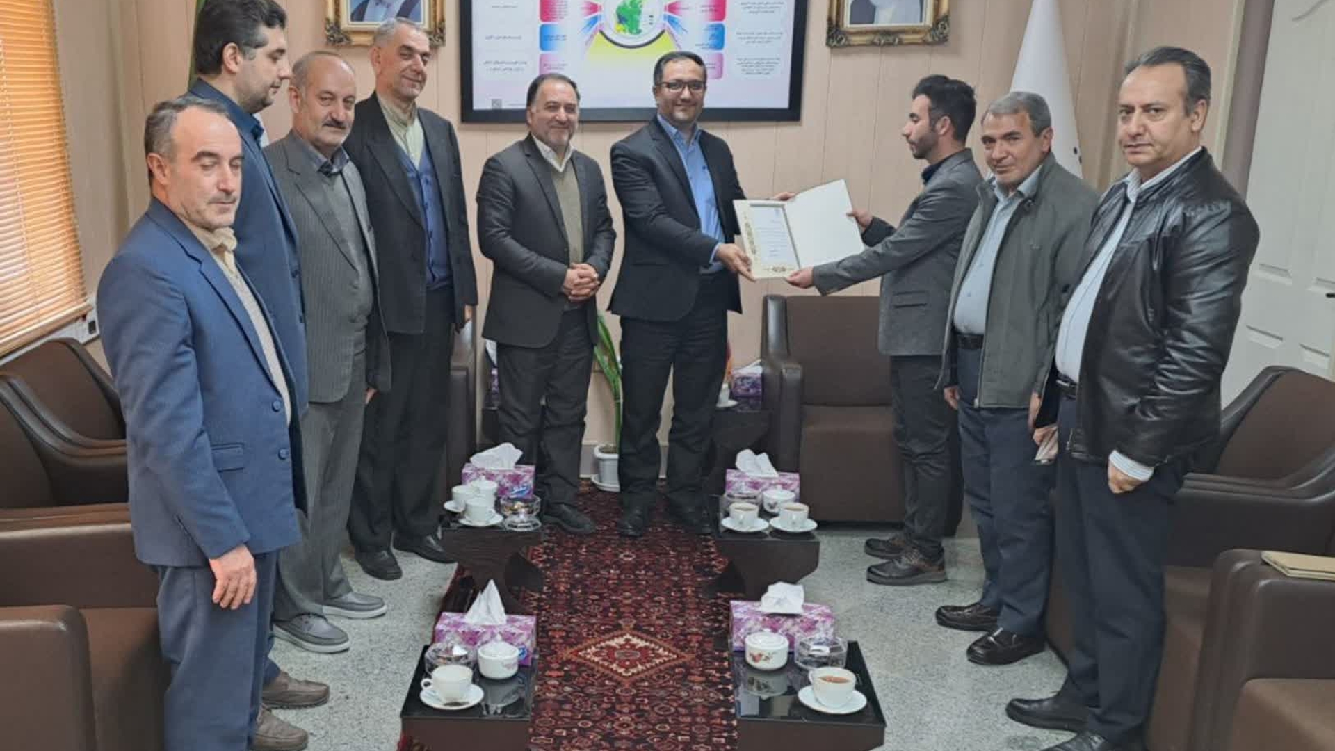 آیین تکریم و معارفه؛  سرپرست جدید بهزیستی  شهرستان کمیجان