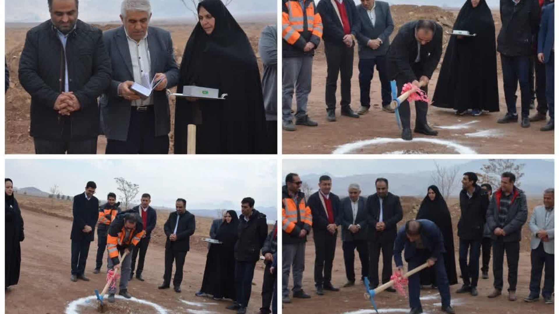 آیین کلنگ‌زنی پروژه‌ی میدان ورودی شهر نیم‌ور برگزار شد.