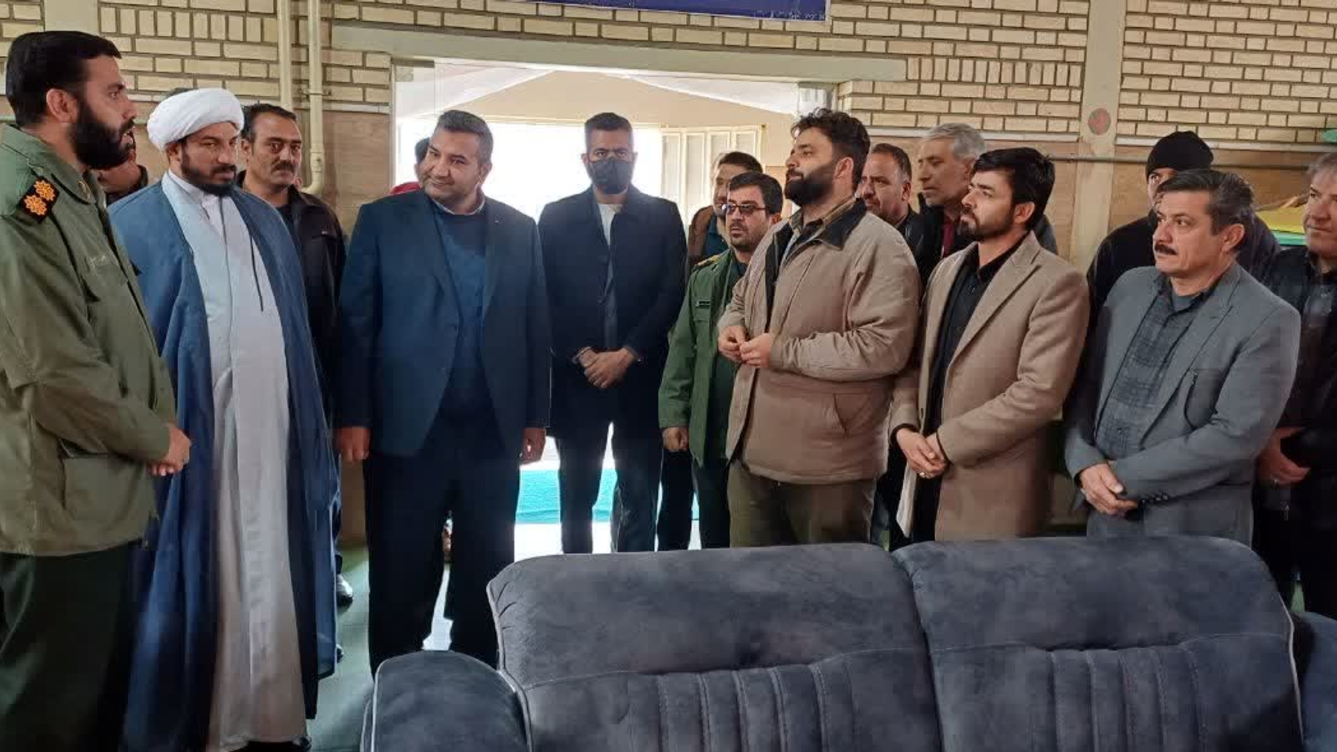 افتتاح نمایشگاه مبل ومنبت در محل سالن امام جواد(ع) شهر میلاجرد