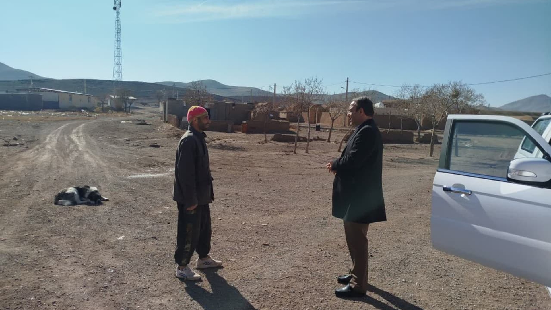 بازدید فرماندار از روستای عشایری اسماعیل آباد کوچکلو