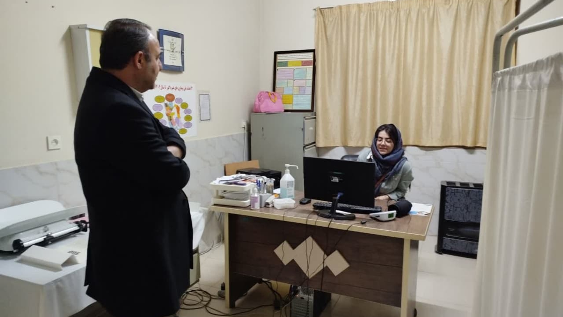 بازدید  از مرکز بهداشتی درمانی شهر خشکرود