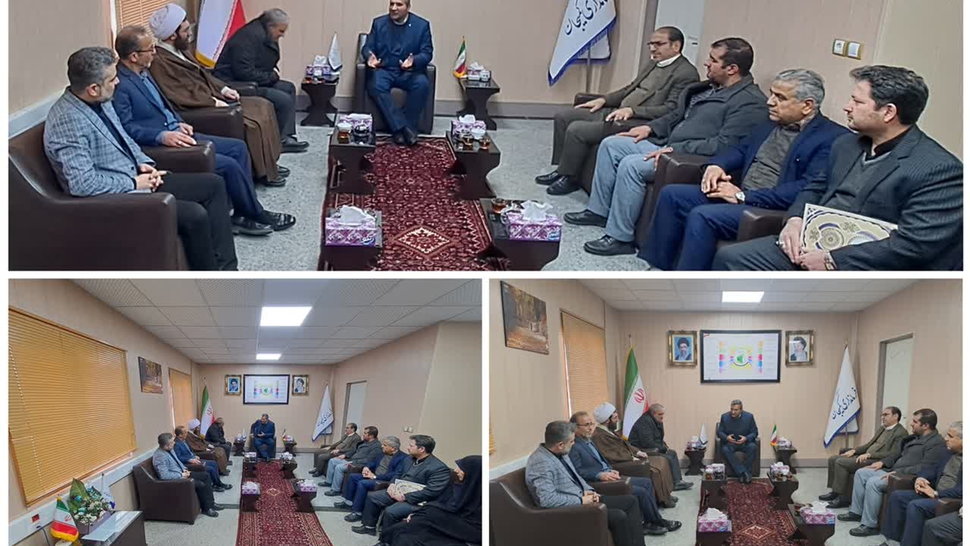 دیدارمدیرکل بنیاد مسکن انقلاب اسلامی استان به اتفاق مدیرکل بنیاد شهید و امور ایثارگران استان