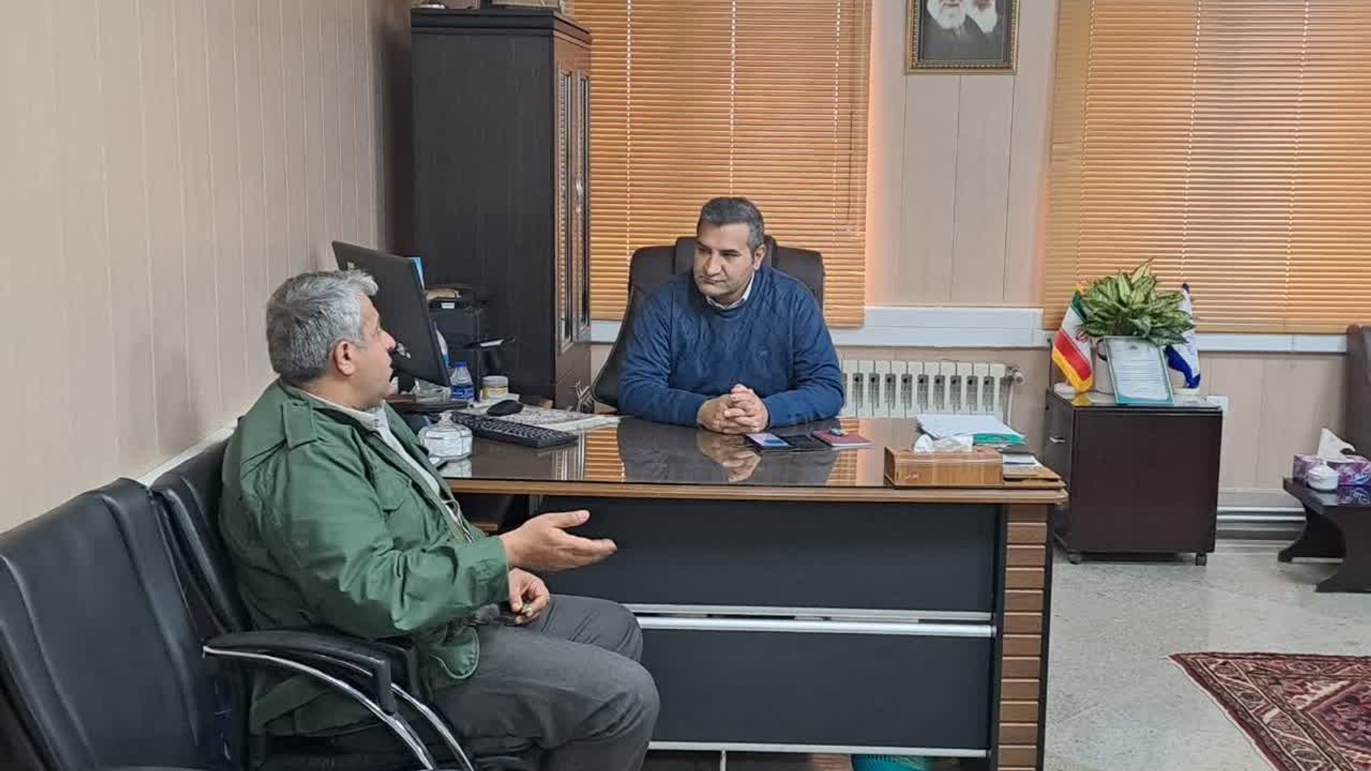دیدار محیط زیست شهرستان با  سرپرست فرمانداری شهرستان کمیجان