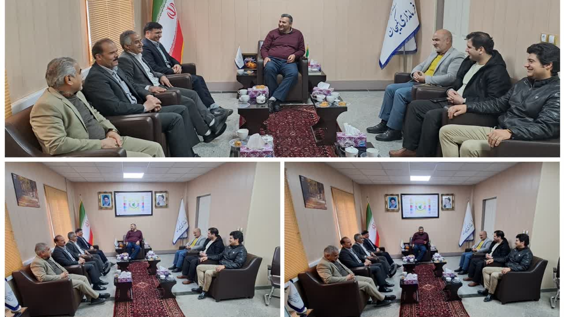 دیدار شهرداران و اعضای شورای اسلامی شهرهای خنداب و جاورسیان با دکتر مددی  سرپرست فرمانداری شهرستان کمیجان