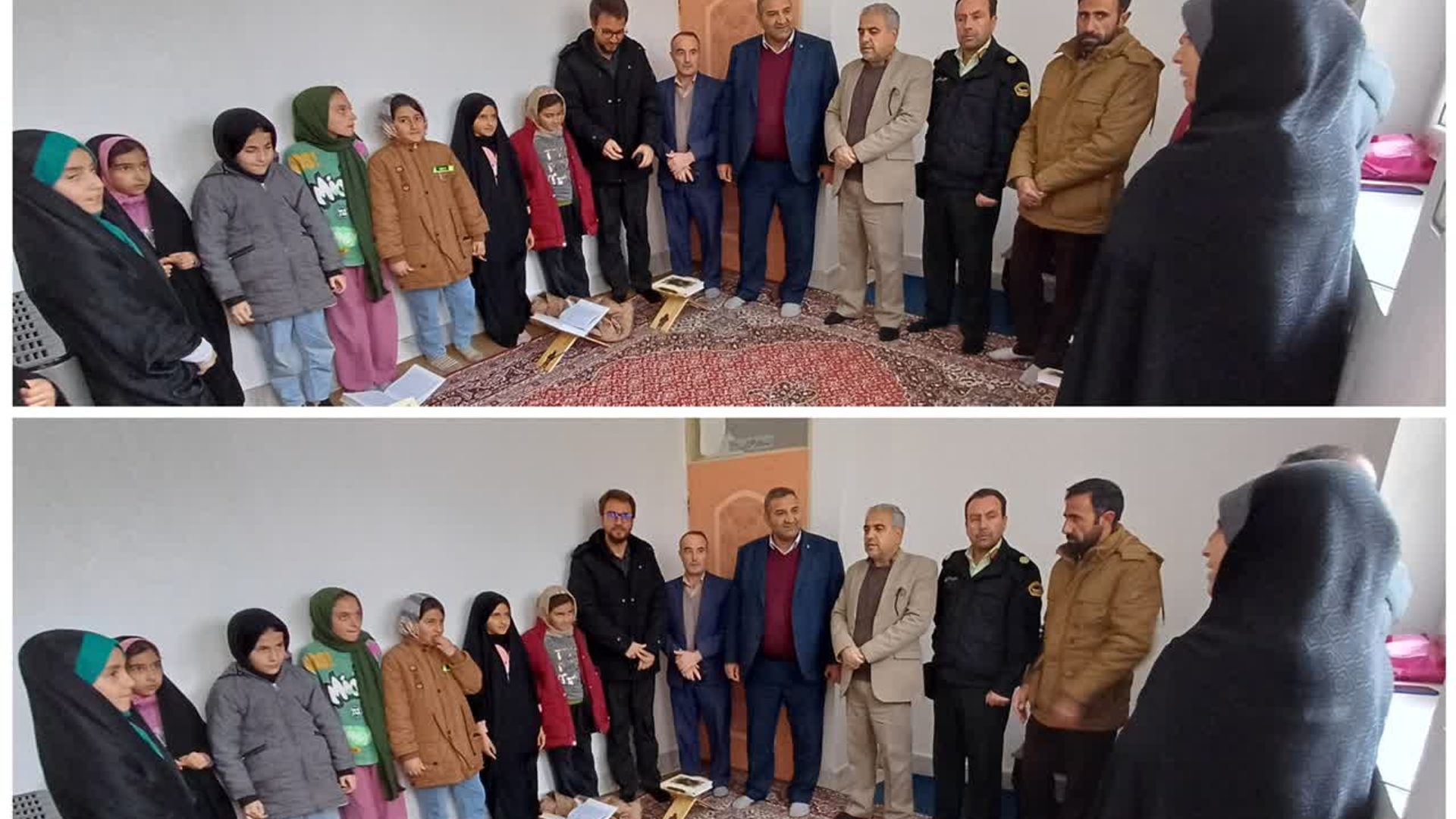 بازدید  از کلاس های آموزش قرآن  در دهگردشی روستای چهرقان
