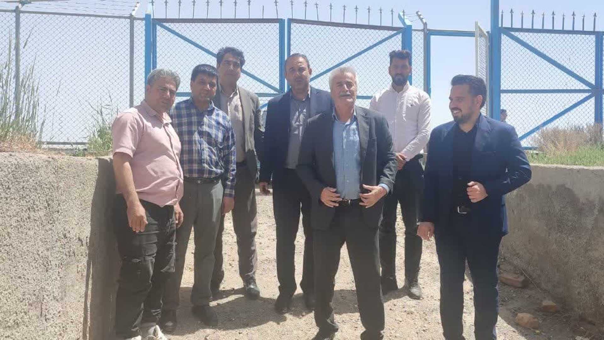 بازدید فرماندار از ایستگاه پمپاژ آب شرب شهدای  شهر خشکرود