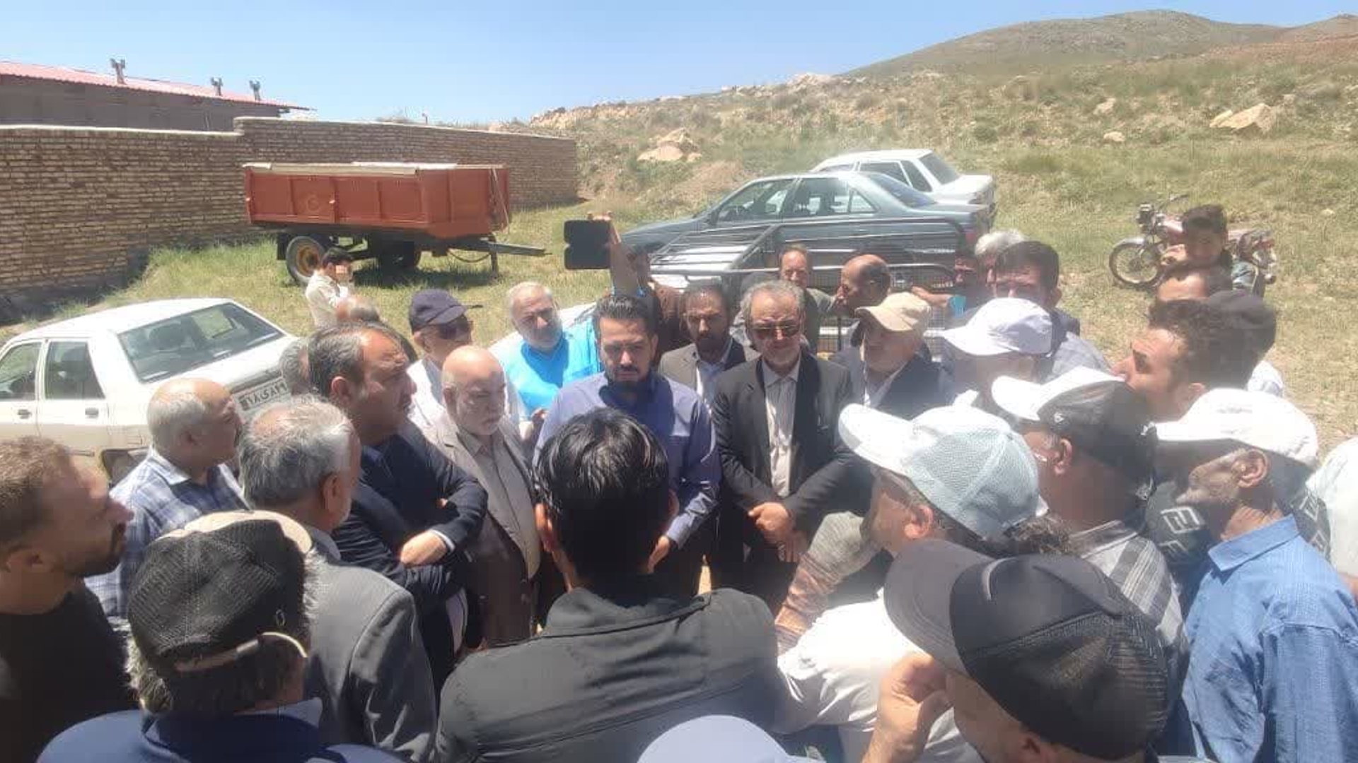 حضور جناب آقای مروتی در روستای ورامه