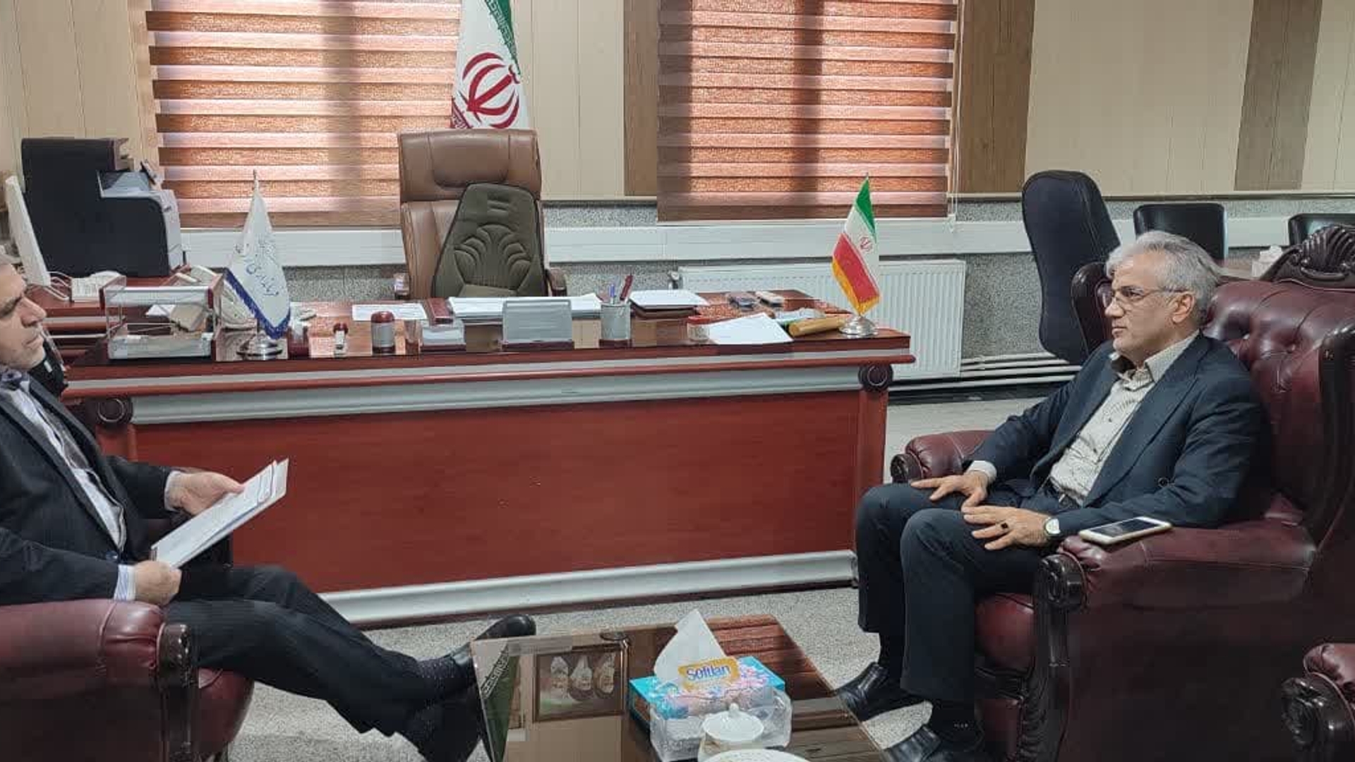 دیدار سرپرست فرمانداری زرندیه با صاحبان صنایع شهرستان