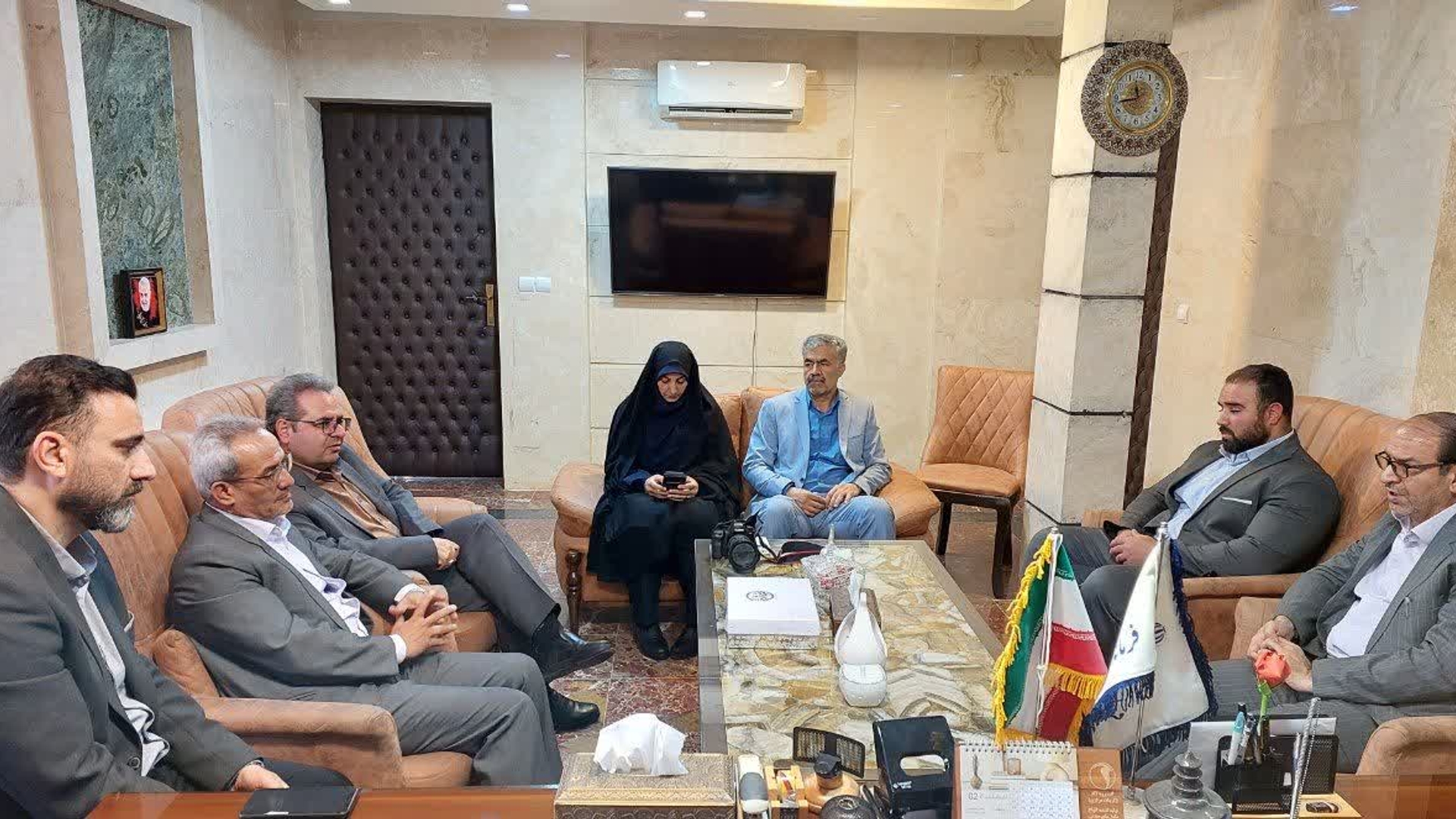 دیدار مدیرکل بنیاد شهید و امور ایثارگران استان مرکزی با فرماندار شهرستان محلات