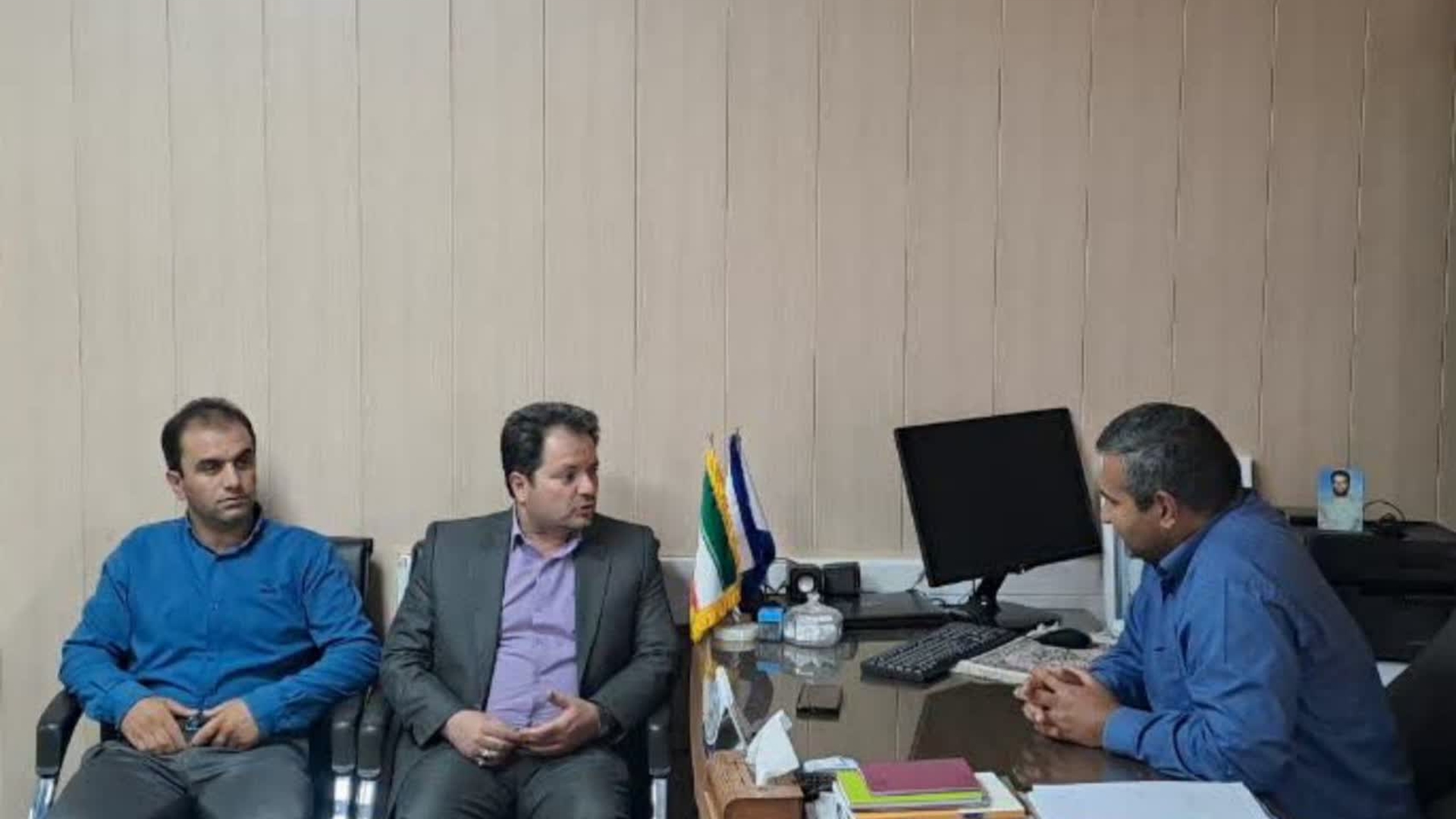 🔻 دیدار رئیس بنیاد شهید شهرستان با فرماندار