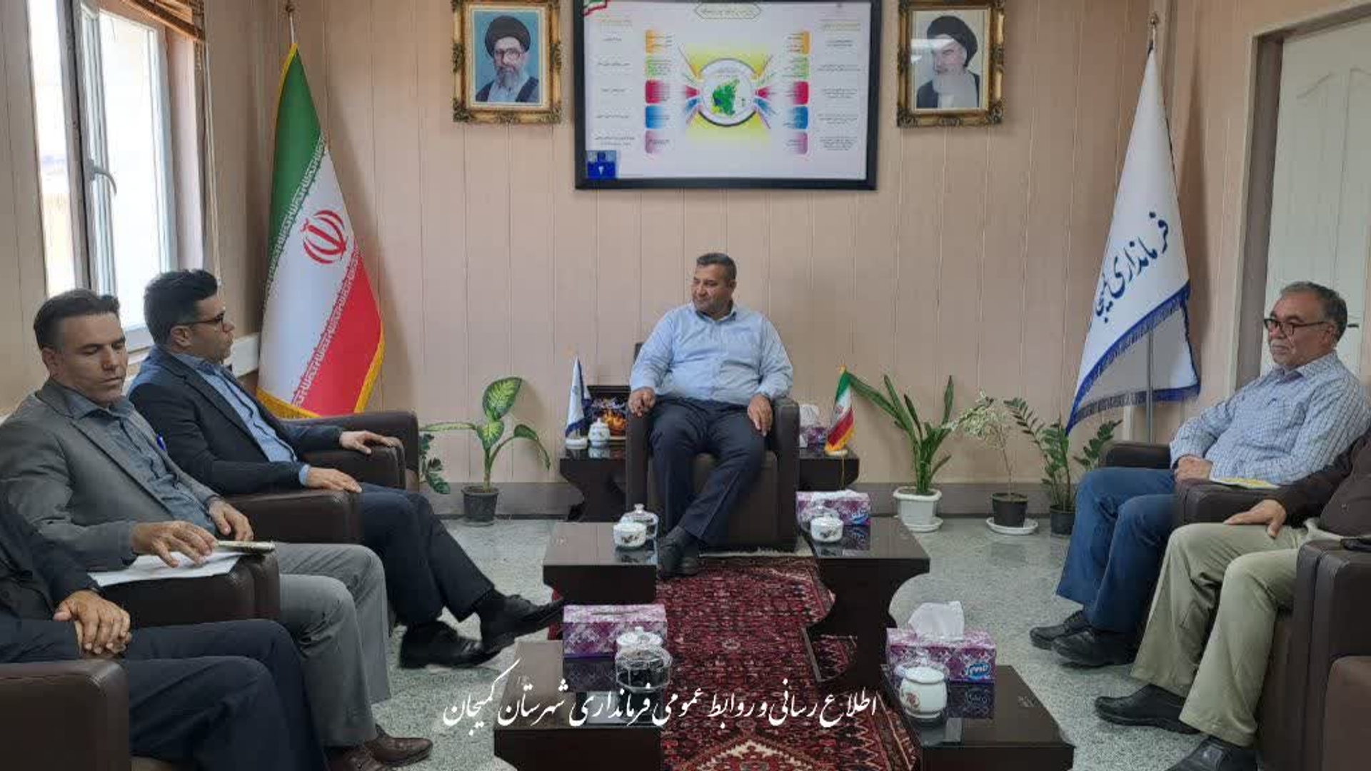 🔻دیدار رئیس امور شعب بانک توسعه تعاون استان مرکزی با فرماندار شهرستان کمیجان