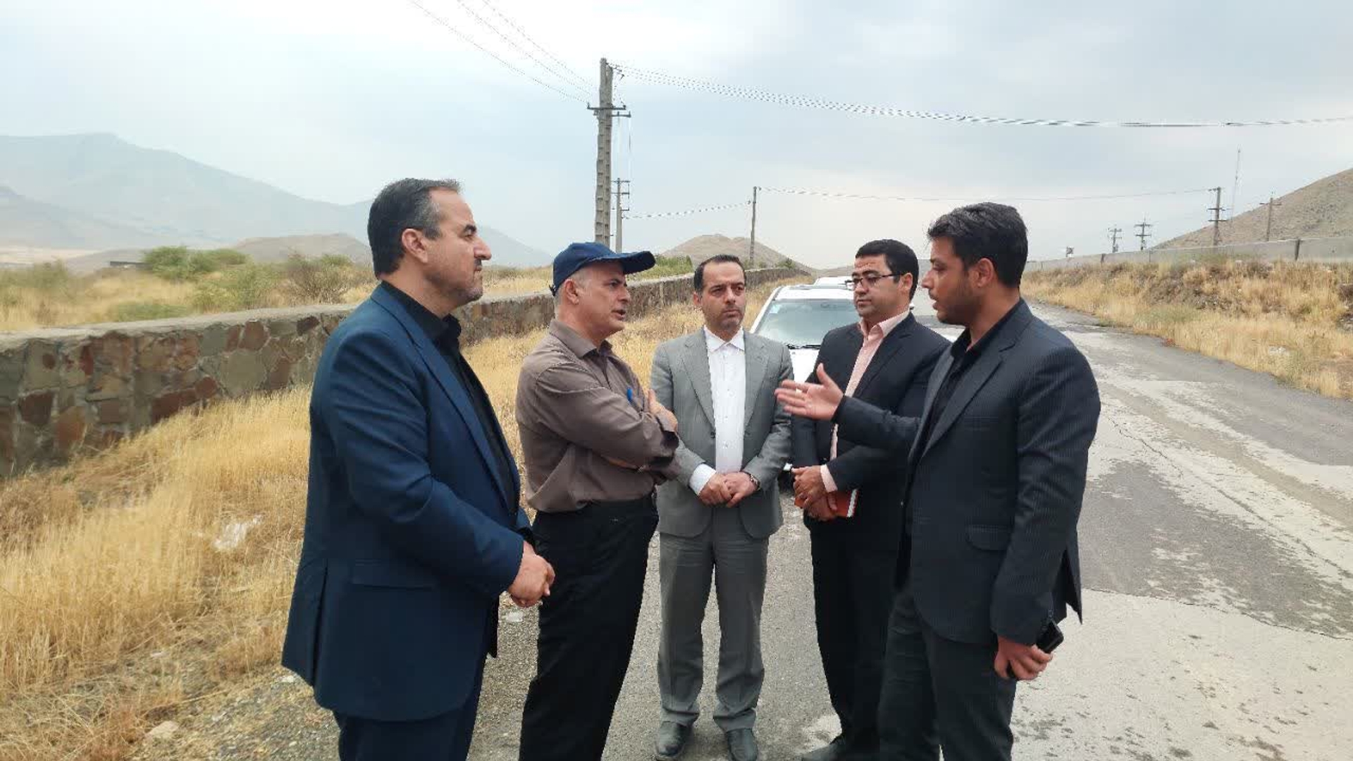 بازدید فرماندار شهرستان اراک از گردنه سیبک