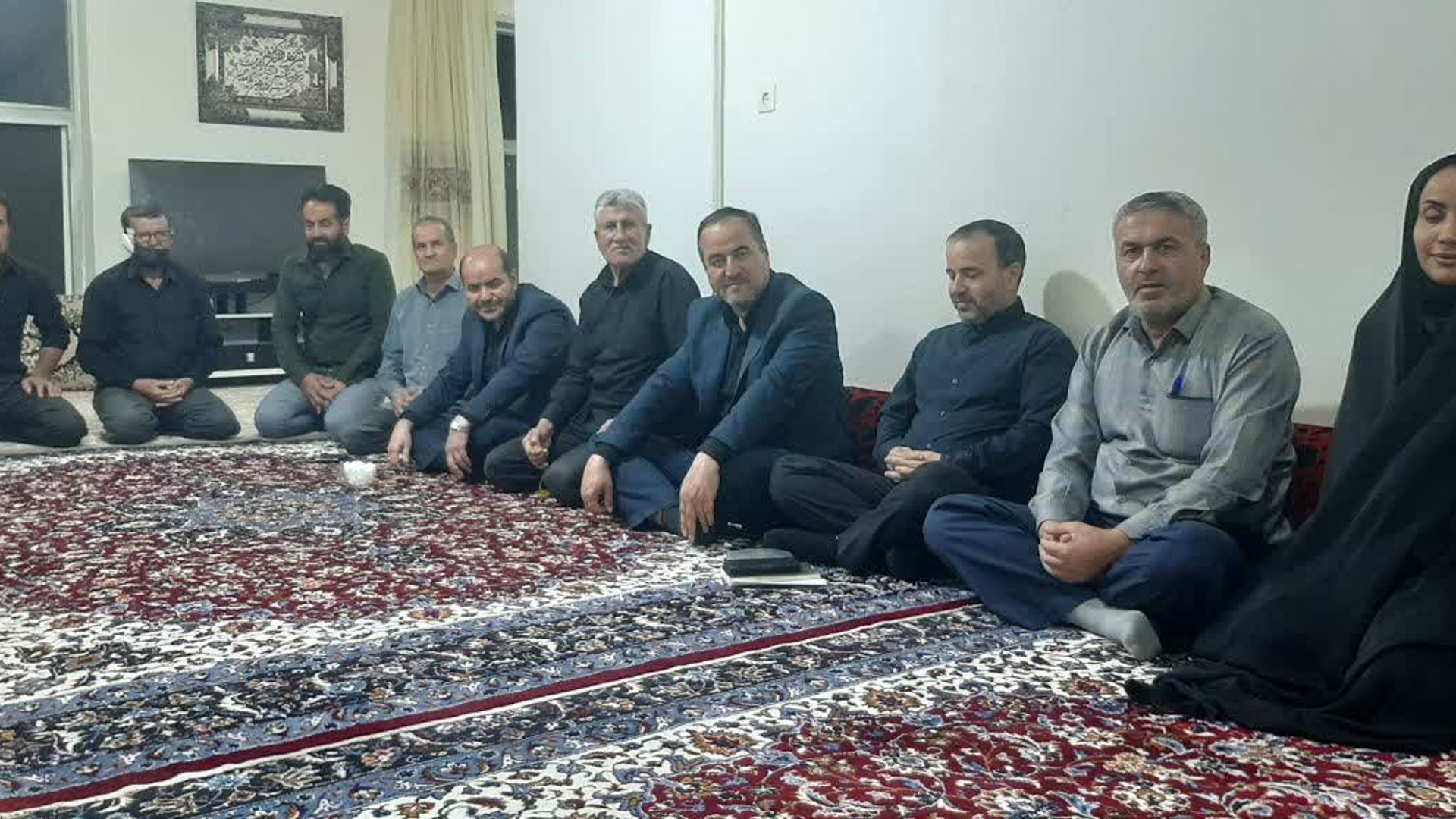 بازدید شبانگاهی حاجی علی بیگی فرماندار شهرستان اراک از روستای خرم آباد